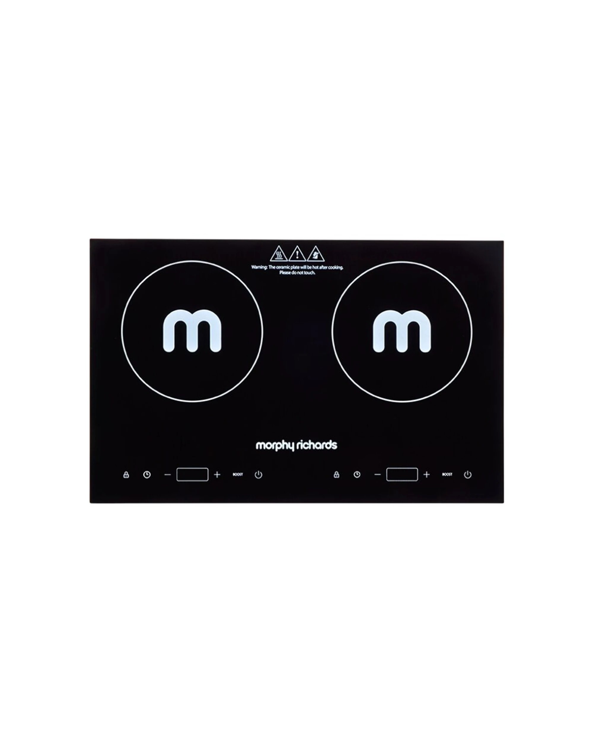 1 Morphy Richards Dual Induction Cooktop 2200W Digital Display Portable - Black, 1 of 5