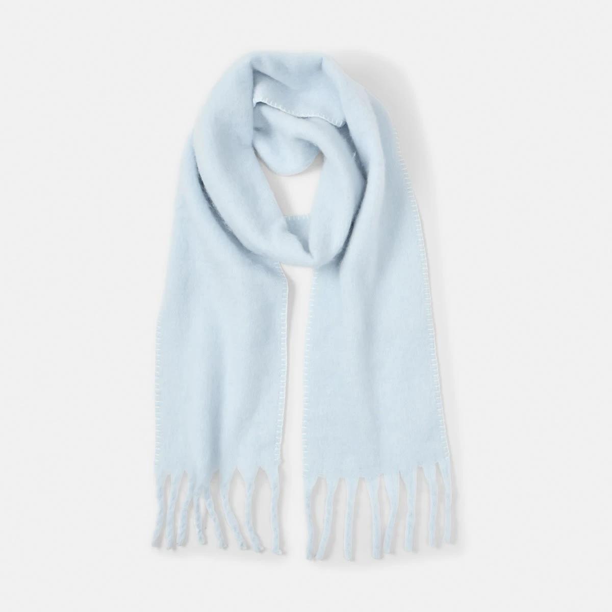 1 Blanket Stitch Scarf Blu Skyway, 1 of 6