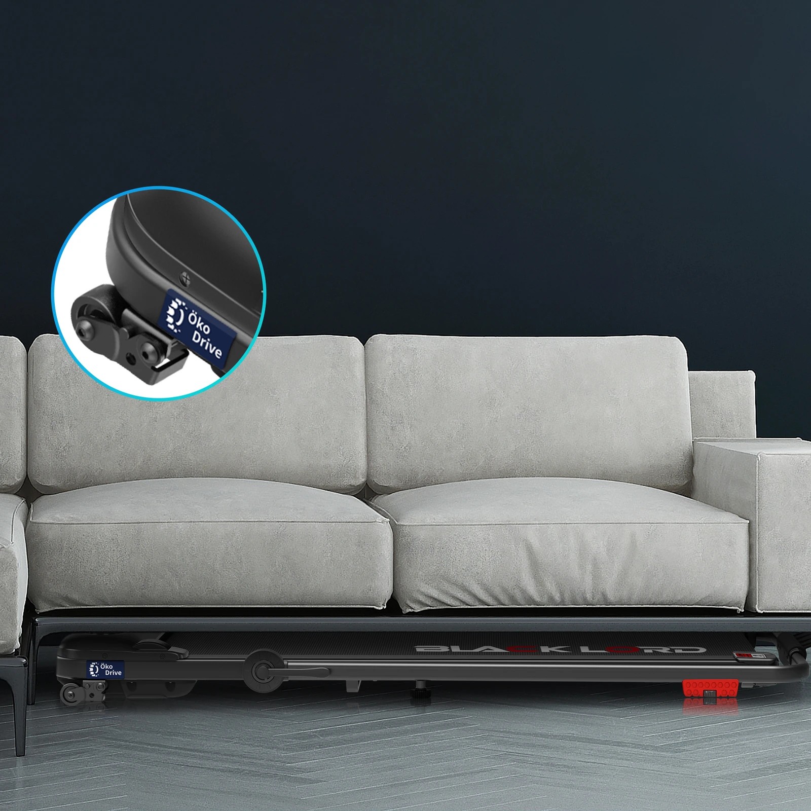 6 Black Lord Treadmill Electric Walking Pad Folding Incline Shock Absorbers - Black, 6 of 10