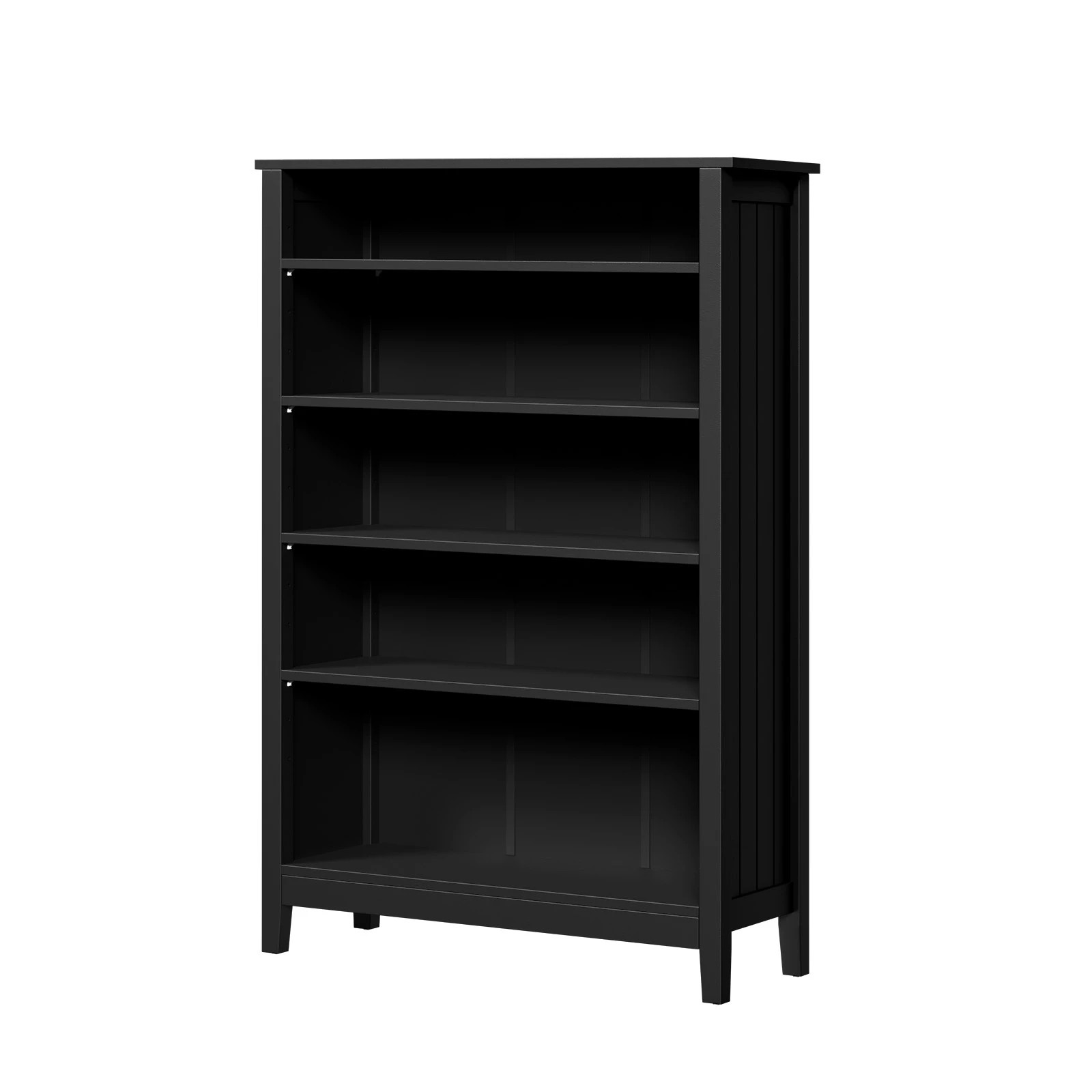 1 Oikiture Bookshelf Bookcase Display Shelf 5-tier Storage Cabinet
 - Black, 1 of 9
