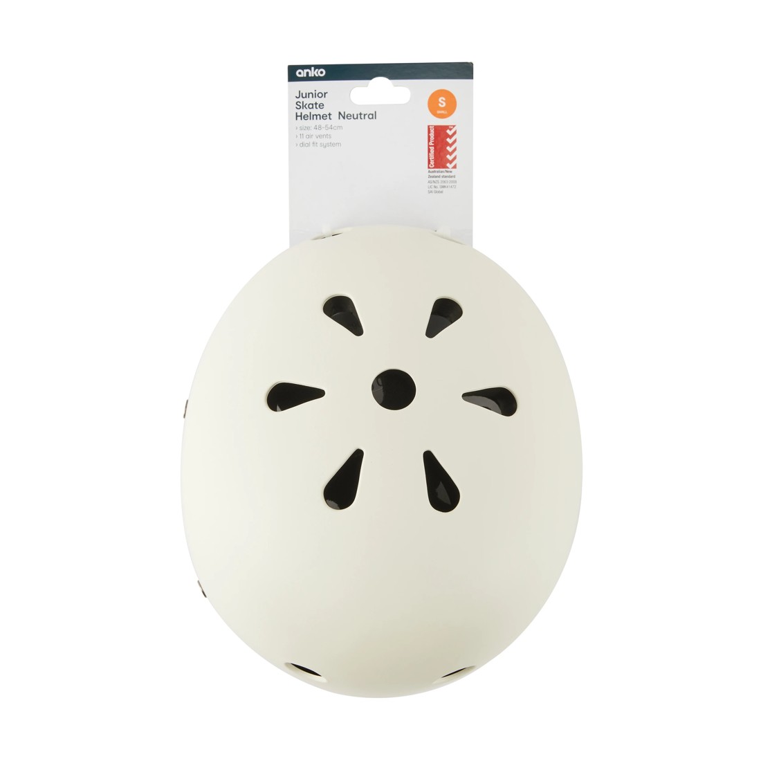 6 Junior Skate Helmet - Small, Neutral, 6 of 6