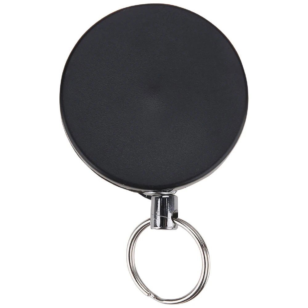 1 J.Burrows Heavy Duty Retractable Key Holder Black, 1 of 2