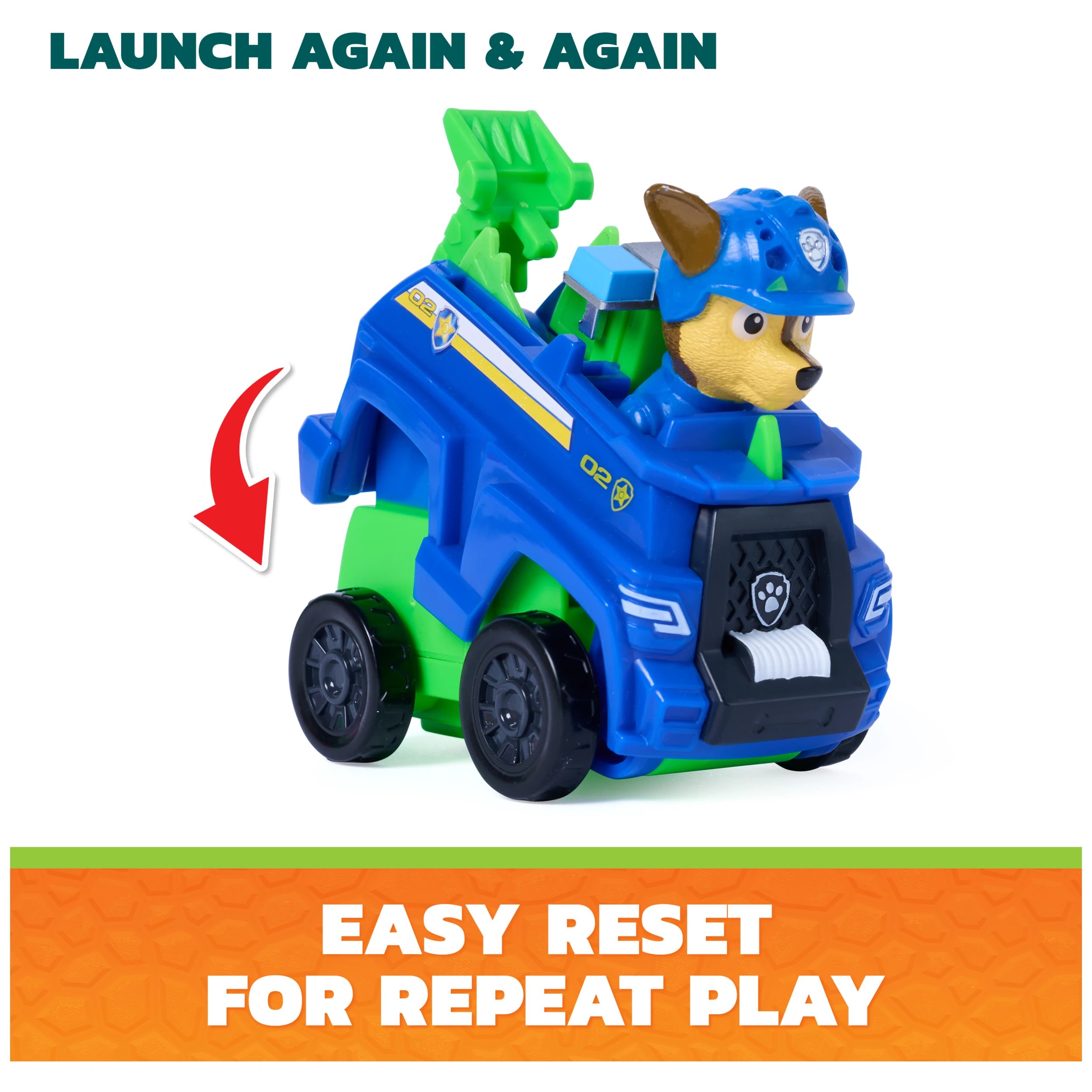 7 PAW Patrol The Dino Movie Jump Shift Racers Playset - Assorted, 7 of 9