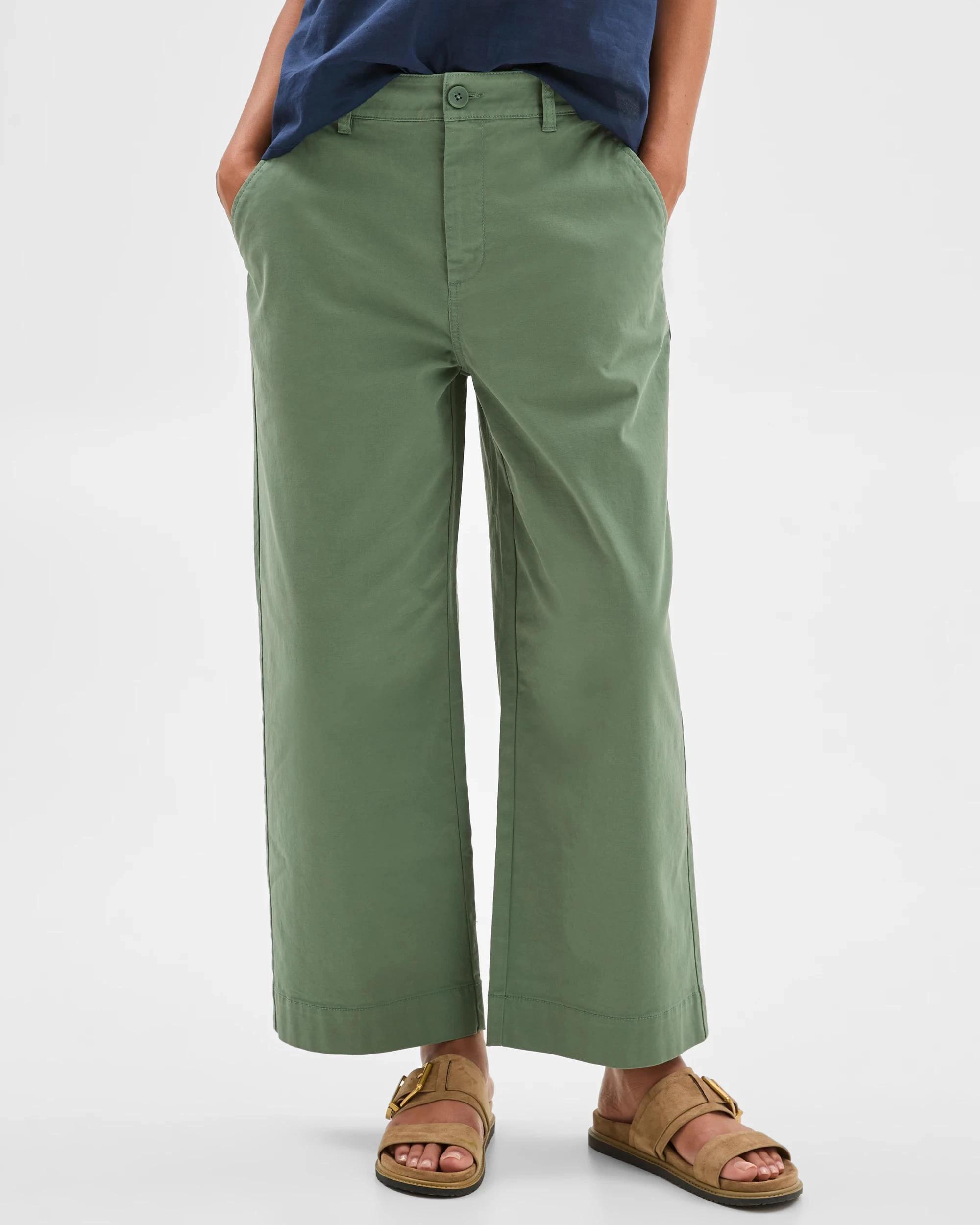 3 Target Australian Cotton Summer Crop Pants KALE, 3 of 6