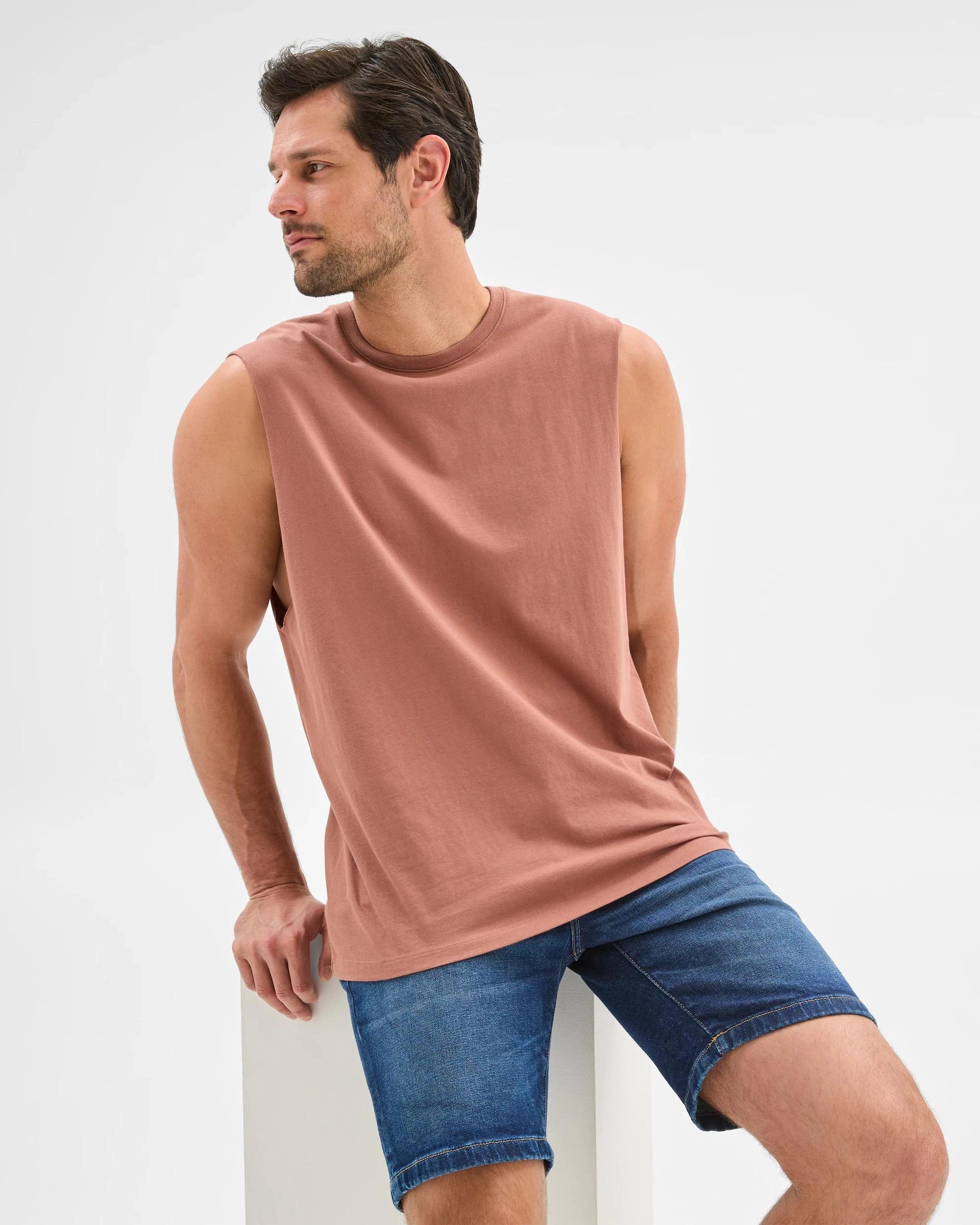 1 Target Australian Cotton Plain Tank Top COGNAC, 1 of 6