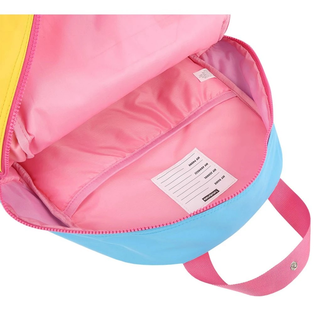 4 Studymate Colour Blocking Backpack Pink, 4 of 4