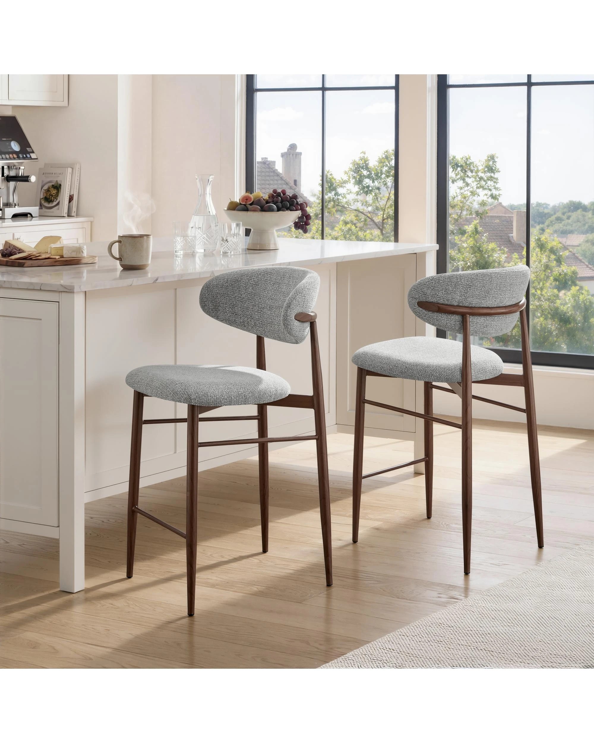 2 Kodu High Stools Pair (Set of 2) - Grey, 2 of 9