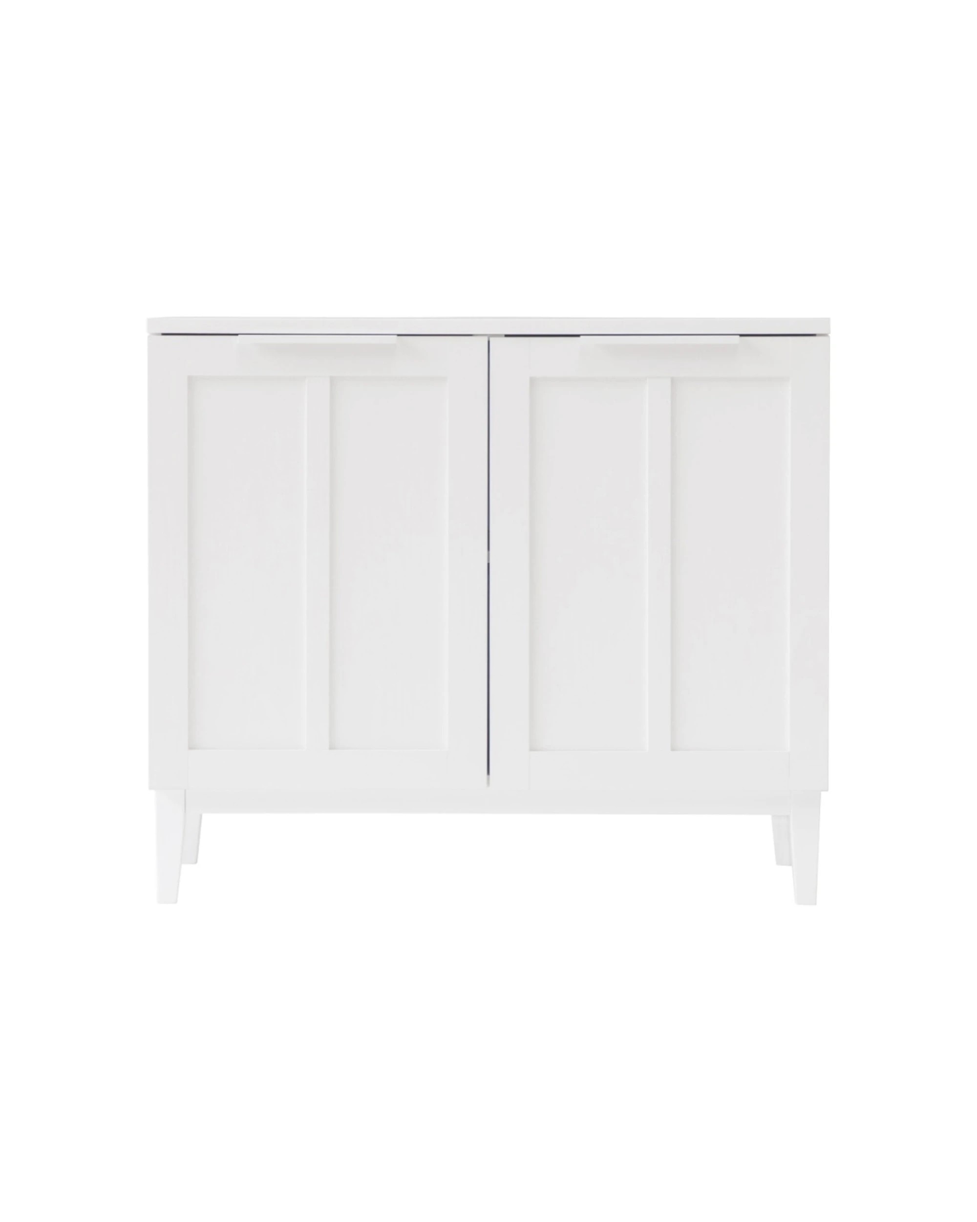 1 Alpine Bay Tenley 2 Door Wood-Look Scratch Resistant Sideboard Cupboard - White, 1 of 8