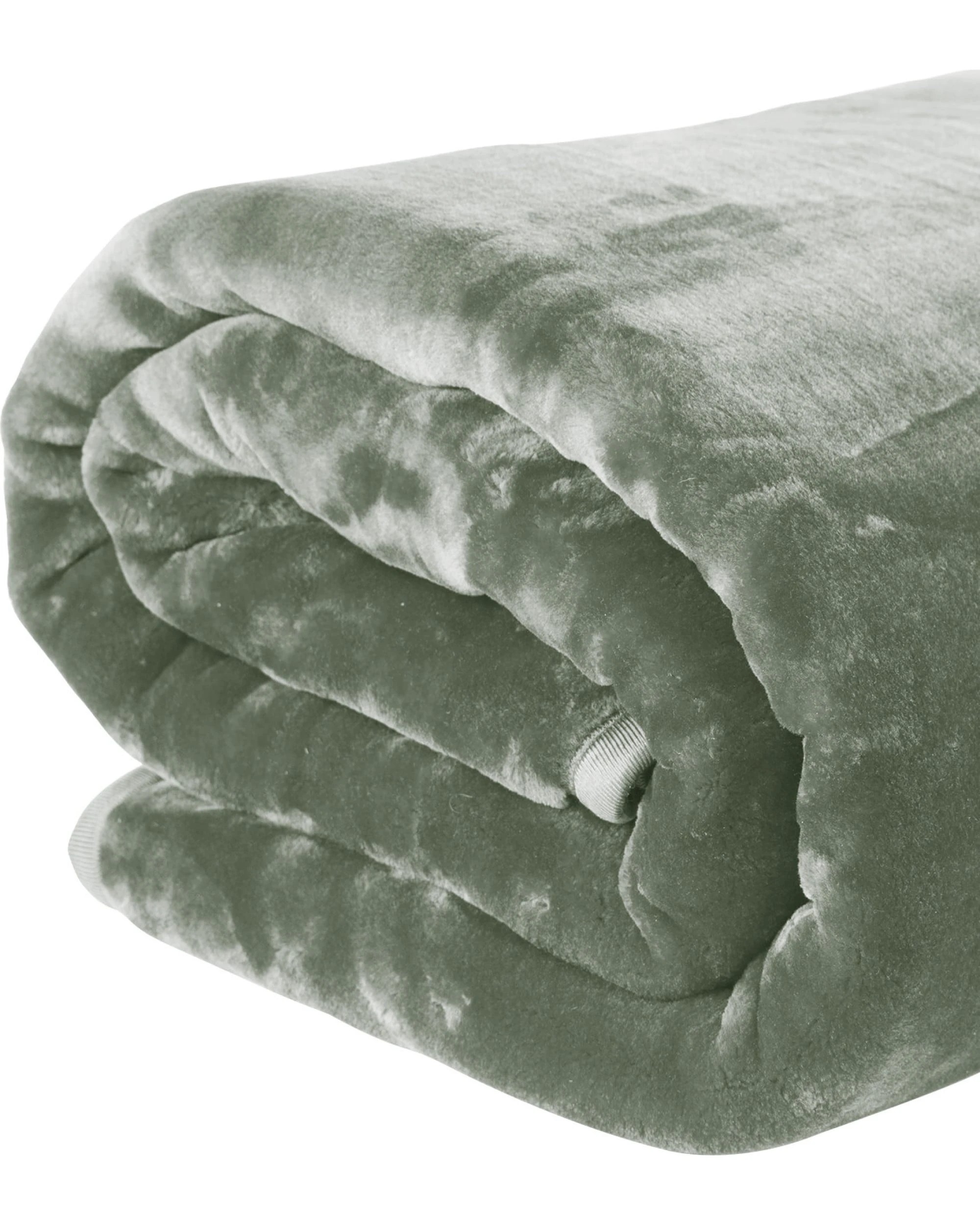 2 Laura Hill 800-GSM Mink Blanket Queen Size Double-Sided Soft Plush Bed Faux Throw Rug Sage, 2 of 4