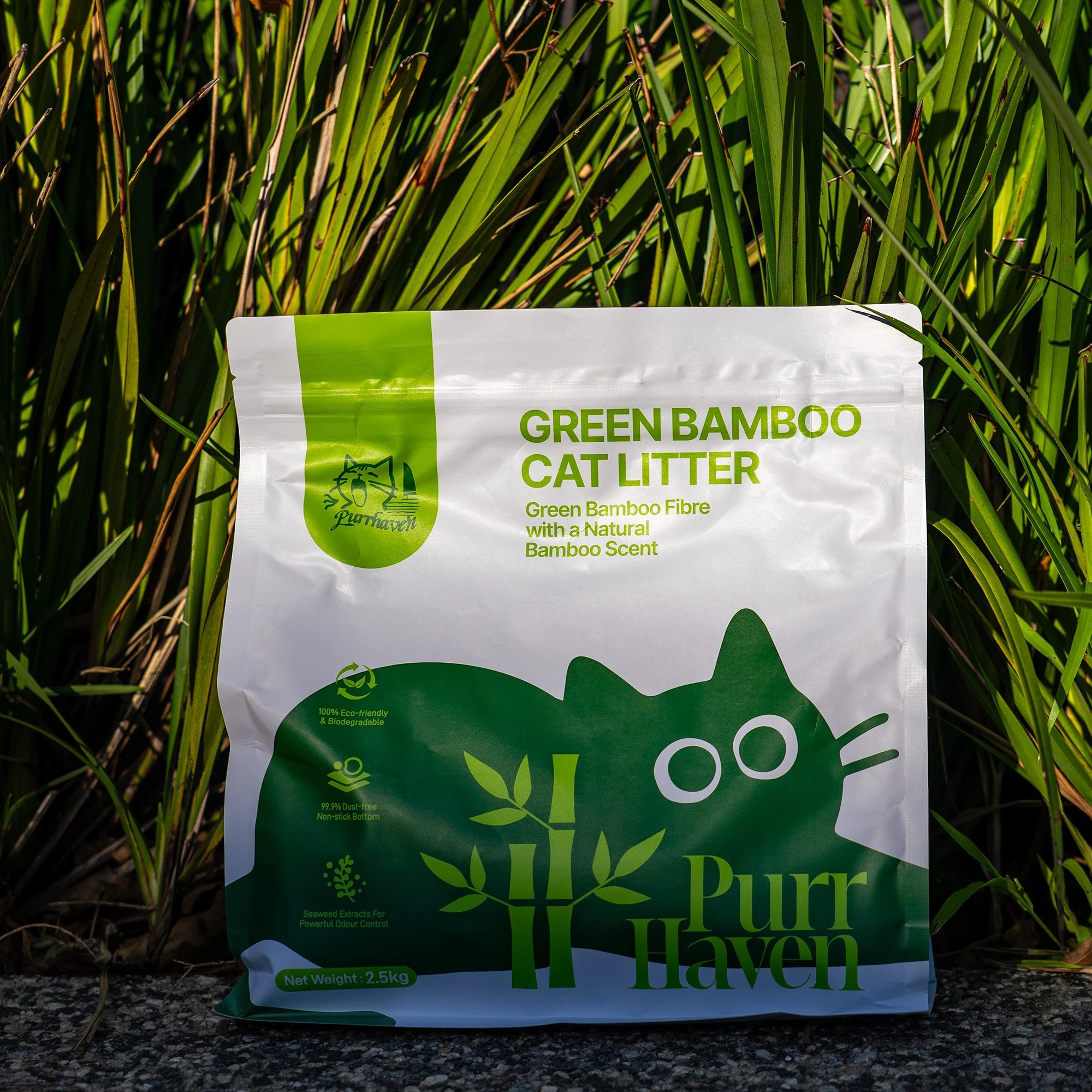 6 PurrHaven Bamboo Clumping Cat Litter 15kg 6 Pack Dust Free Flushable Non-Toxic - Bamboo Tapioca, 6 of 6