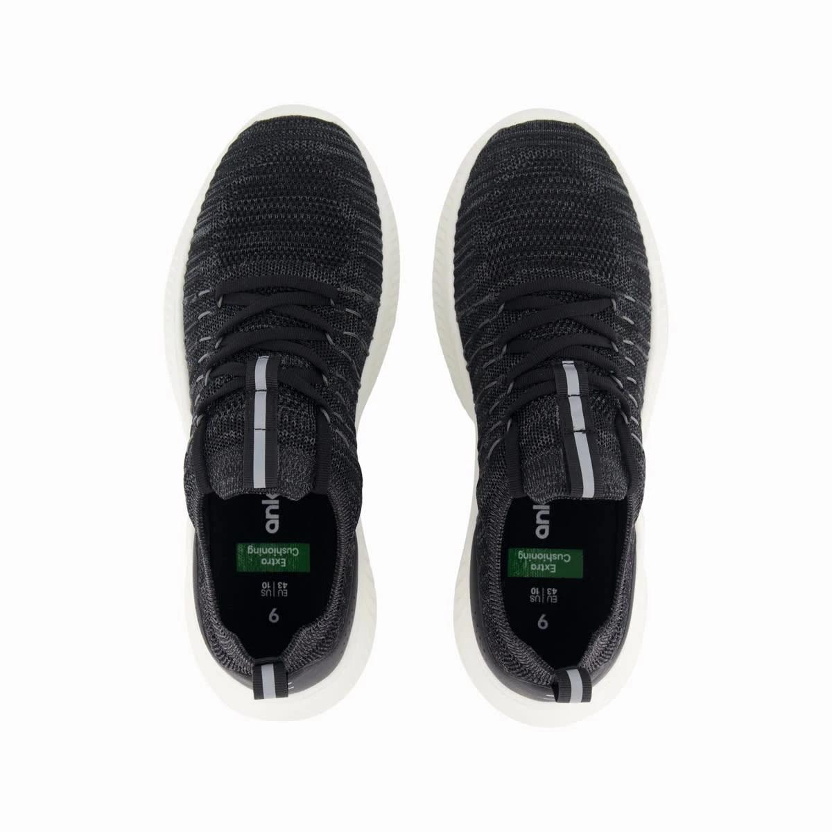 2 Textured Upper Sneakers Blk Wht, 2 of 5
