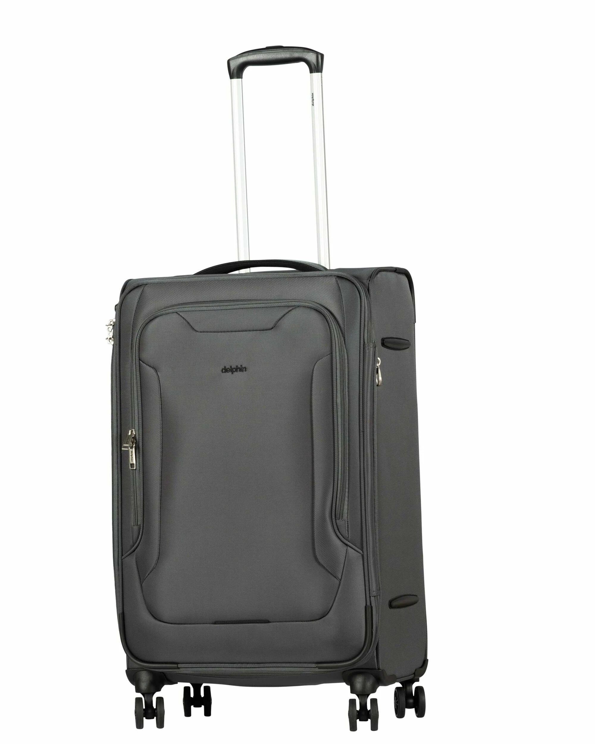 5 Delphin Caspian 2 Softside Medium Spinner Suitcase - 73cm - Grey, 5 of 5