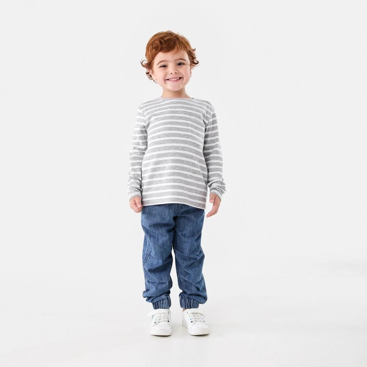 5 Double Cloth Stripe T-shirt Mrl Stripe, 5 of 6