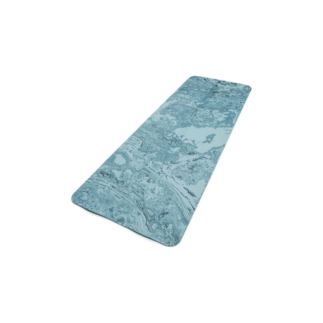 3 Adidas Premium 5mm Camo Yoga Mat Non-Slip Lightweight TPE With Carry String - Blue, 3 of 5
