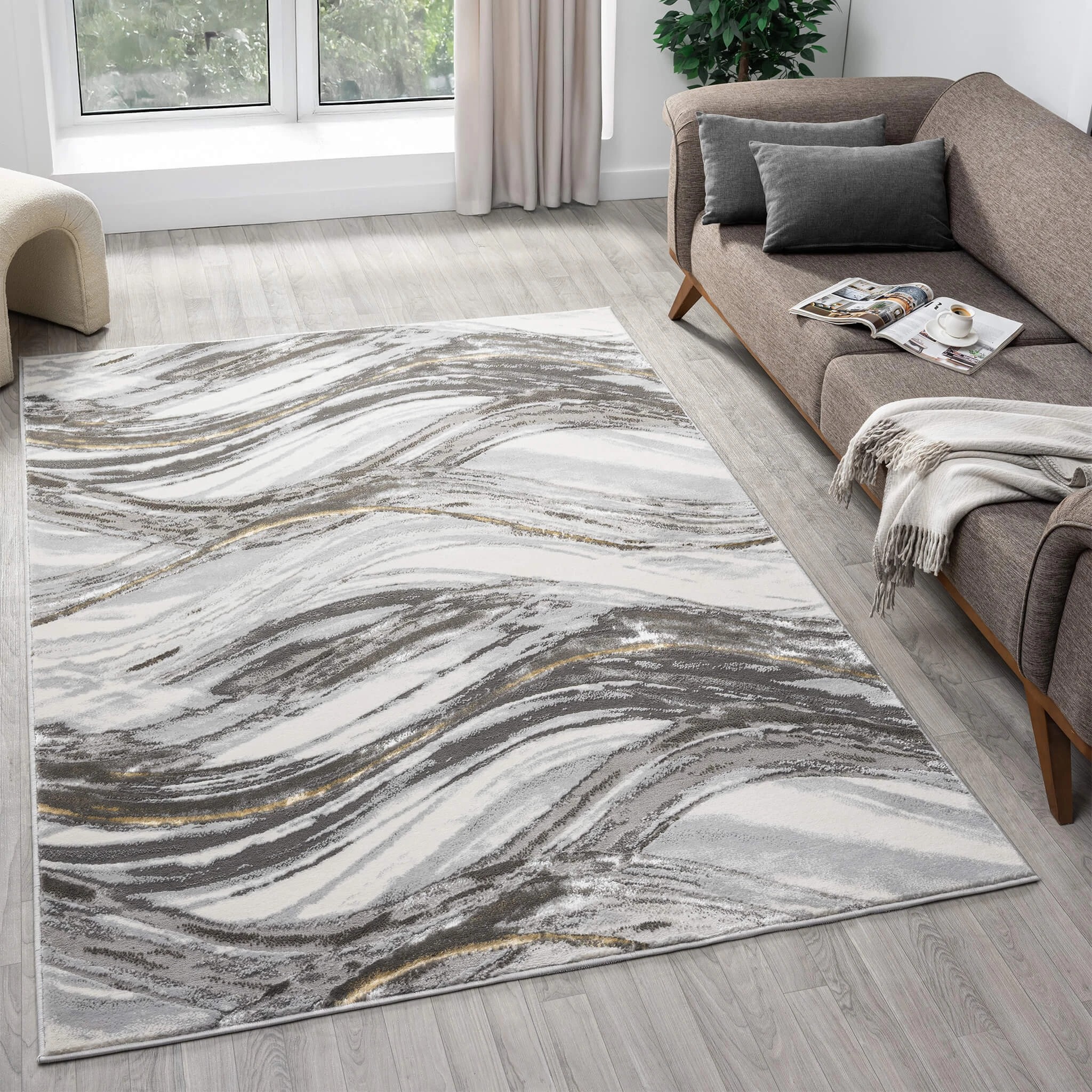 2 La Grace Home Weston Premium Rug - 240x330cm - Grey-Slate, 2 of 10