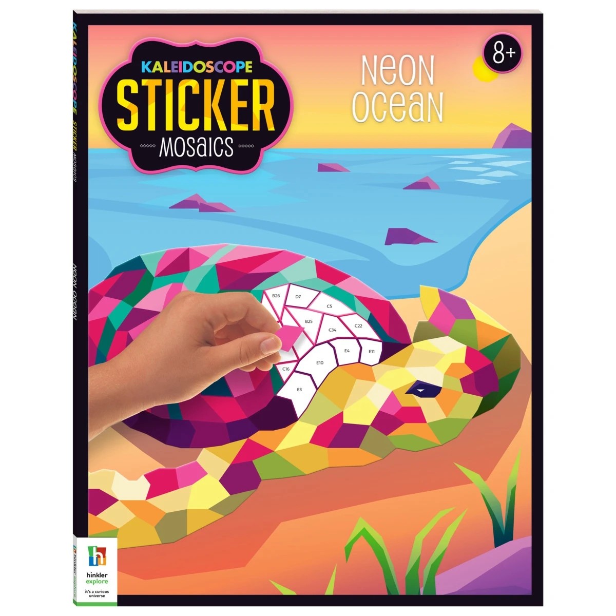 1 Kaleidoscope Sticker Mosaics: Neon Ocean - Book​, 1 of 6