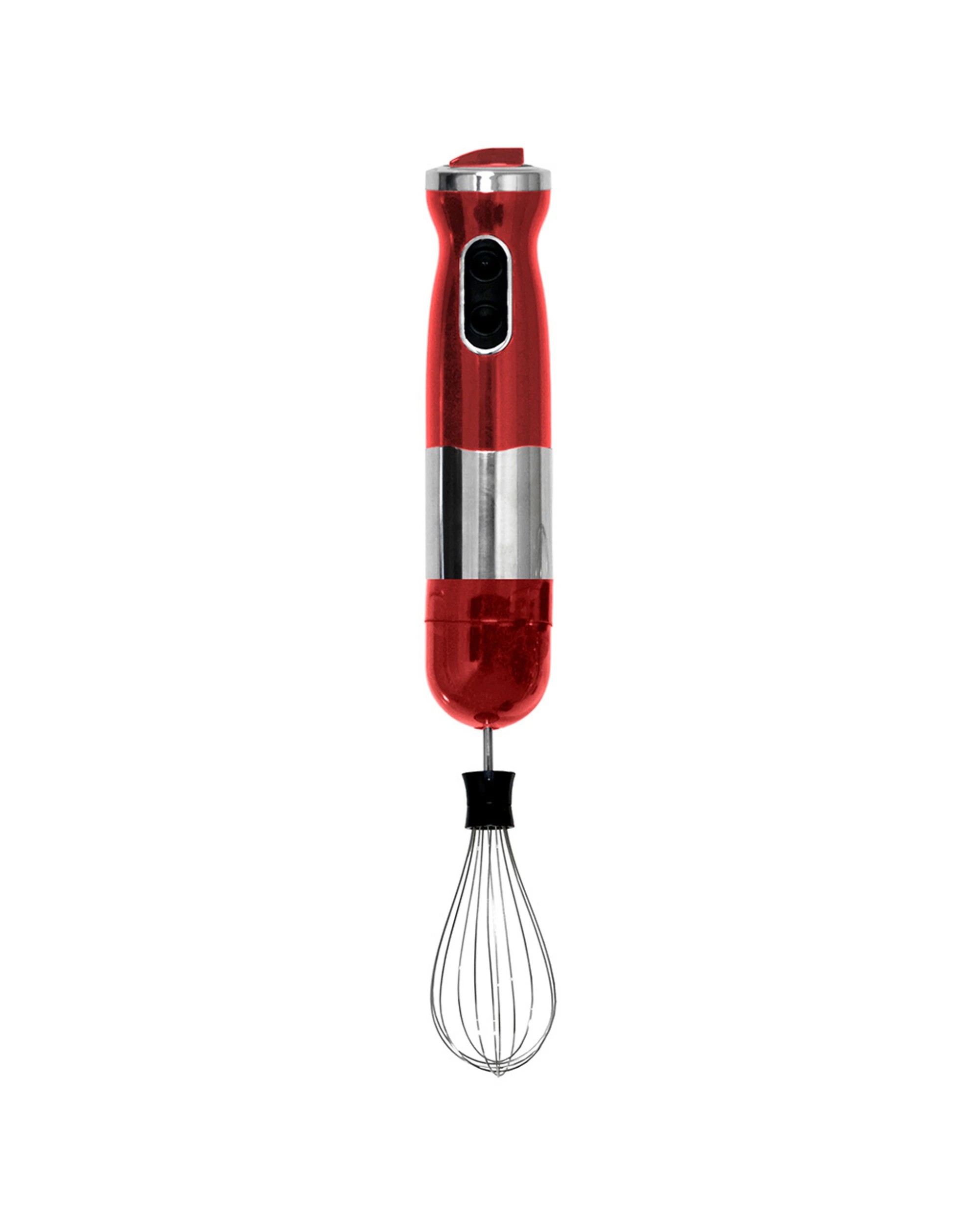 2 Healthy Choice 700w Electric Hand Stick Blender Food Chopper Mixer Beater - Red, 2 of 8