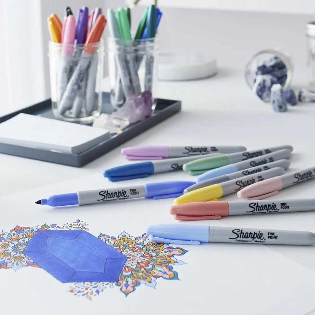 5 12 Pack Sharpie Mystic Gem Special Edition Fine Point Permanent Markers, 5 of 7