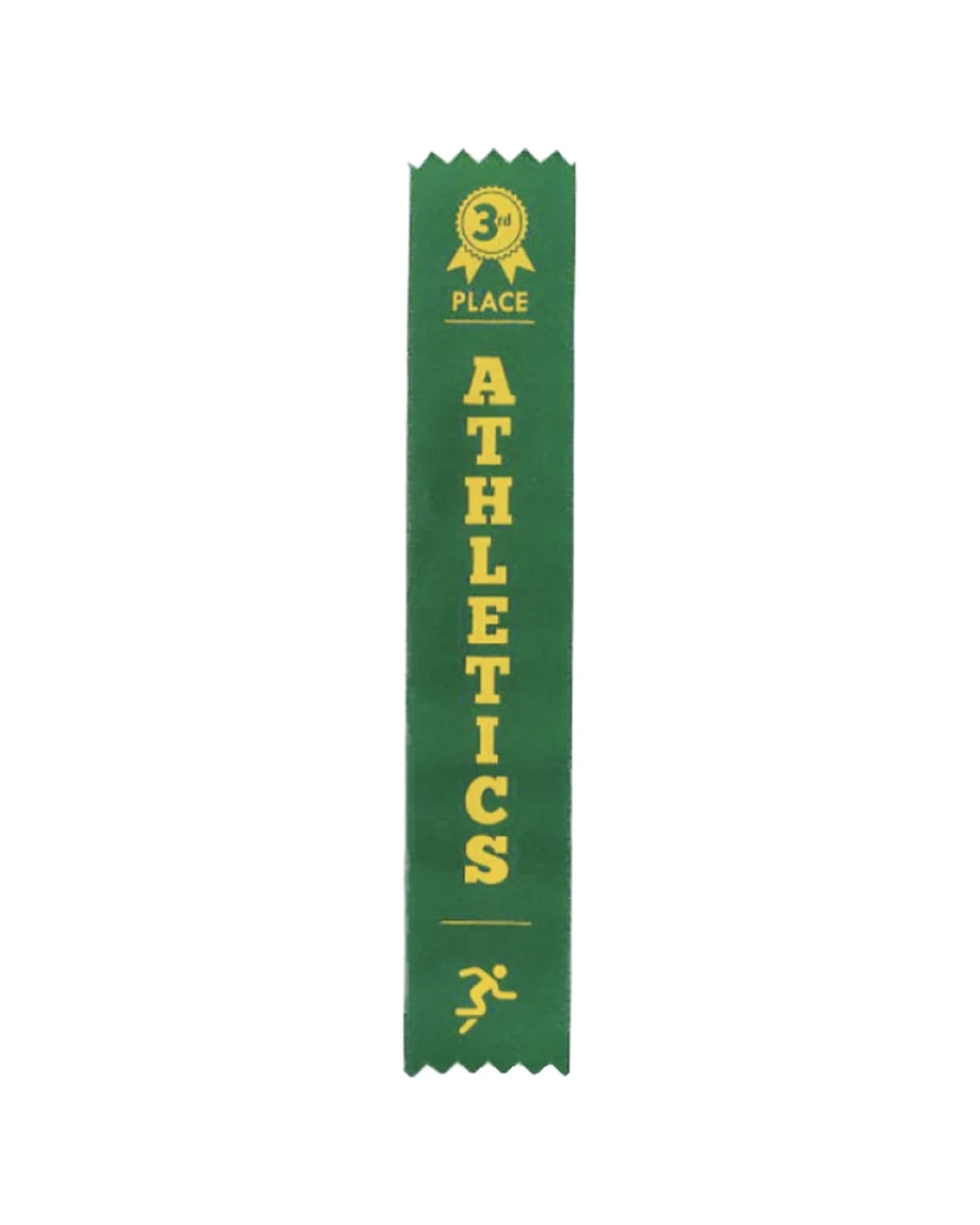 1 Victor Sports 100pc Athletics Ribbons 3rd Place Polyester 3x17cm - Green, 1 of 1