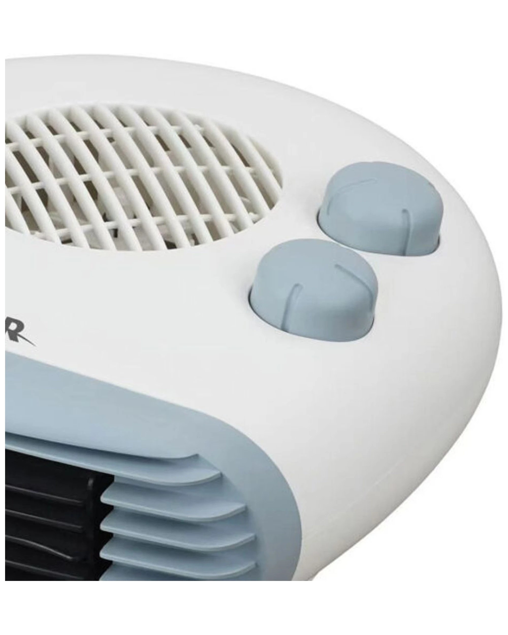 2 HELLER 2000W Low Profile Fan Heater - Room Heater - Safety Heater - Compact
 - white, 2 of 3