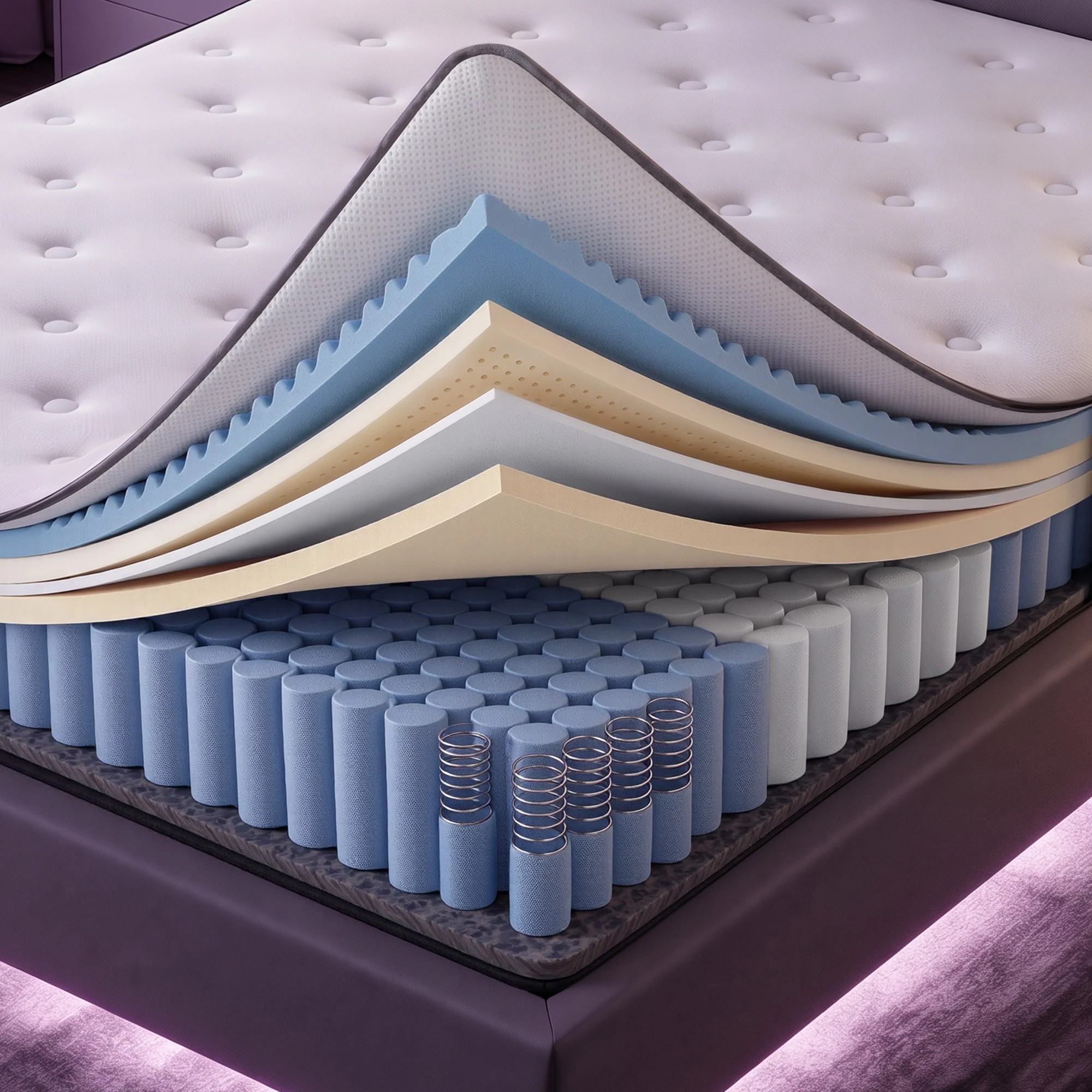 5 Levitex Mattress 5-Zone Pocket Spring Extra Edge Support 30CM - Double Bed - Multi, 5 of 10