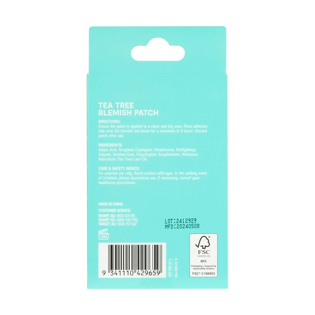 7 OXX Skincare 72 Piece Blemish Patches - Tea Tree Oil, 7 of 7