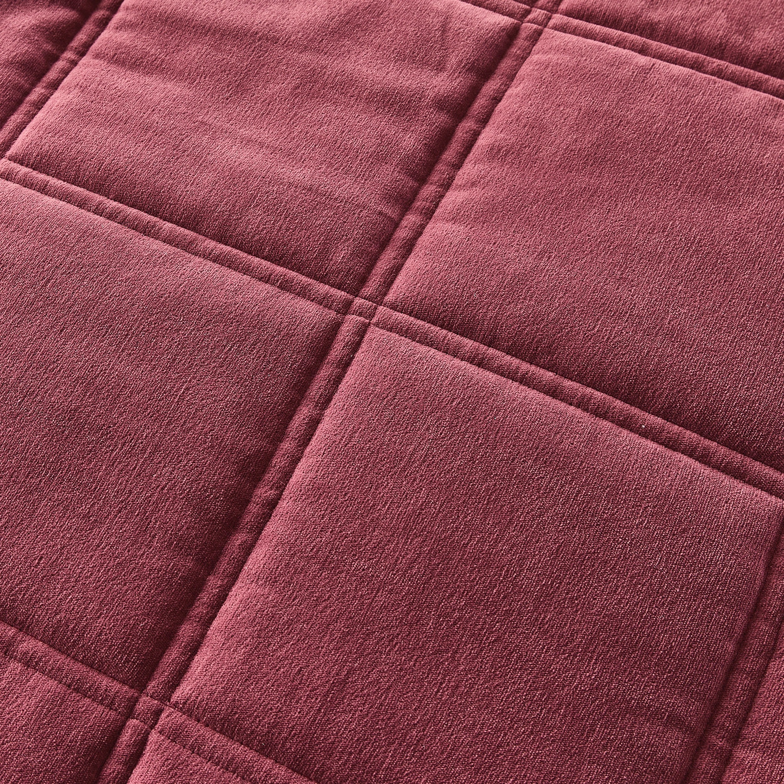 7 Chenille Velvet Quilt Cover Set - Double Bed, Port, 7 of 7