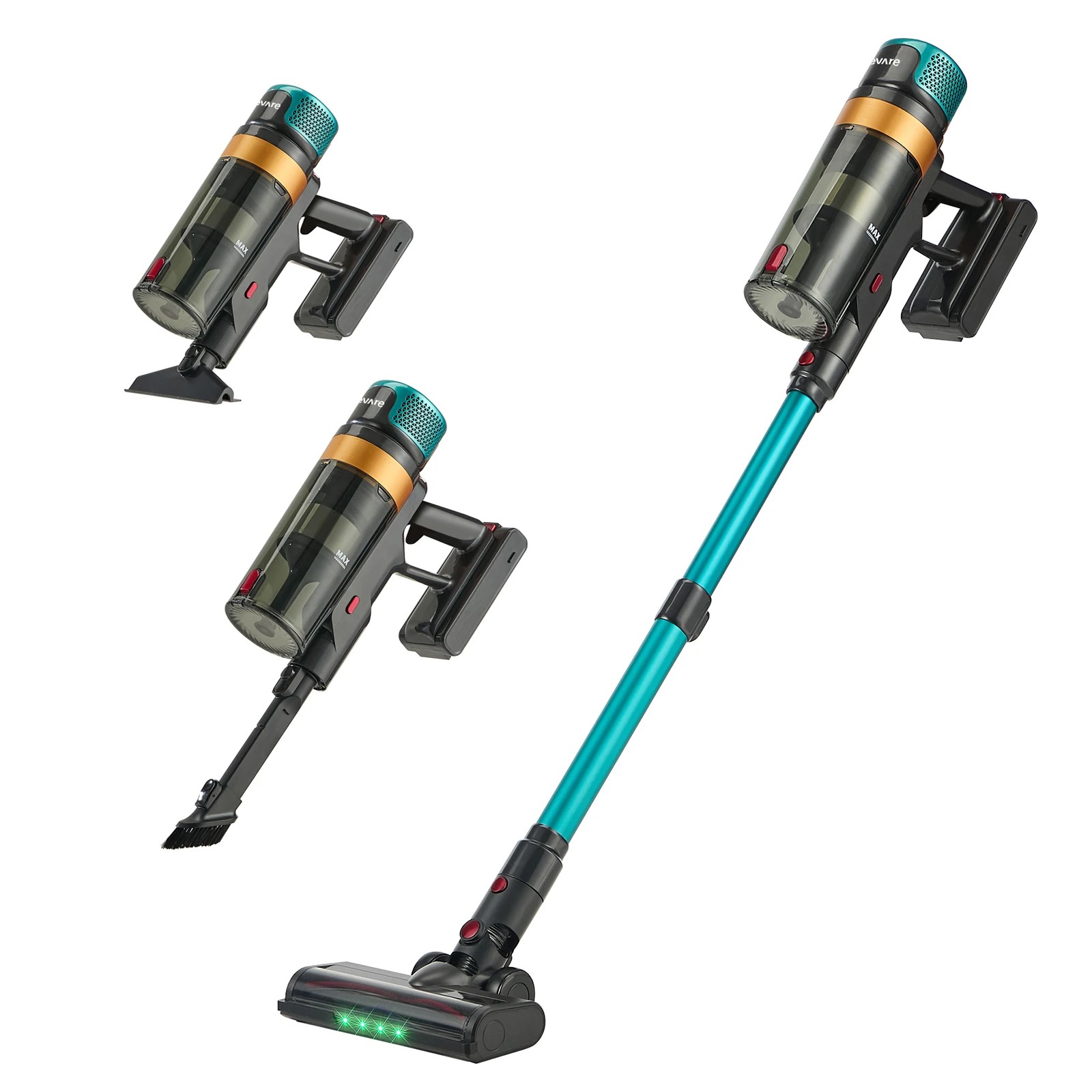 1 Vevare Cordless Stick Vacuum Cleaner Handstick Bagless Vac Handheld 45KPA - Multi, 1 of 10
