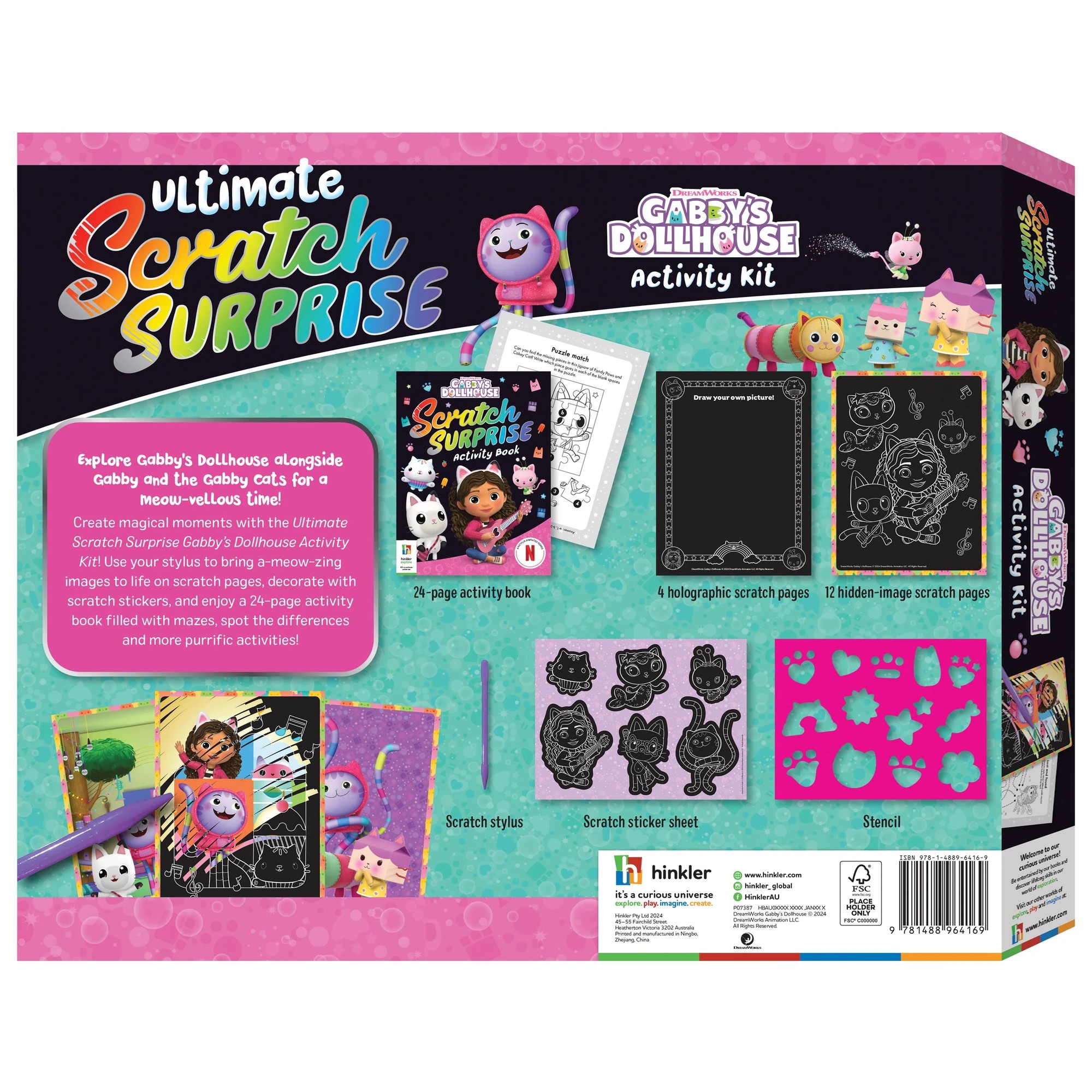 3 DreamWorks Gabby's Dollhouse Ultimate Scratch Surprise Activity Kit - Book, 3 of 8
