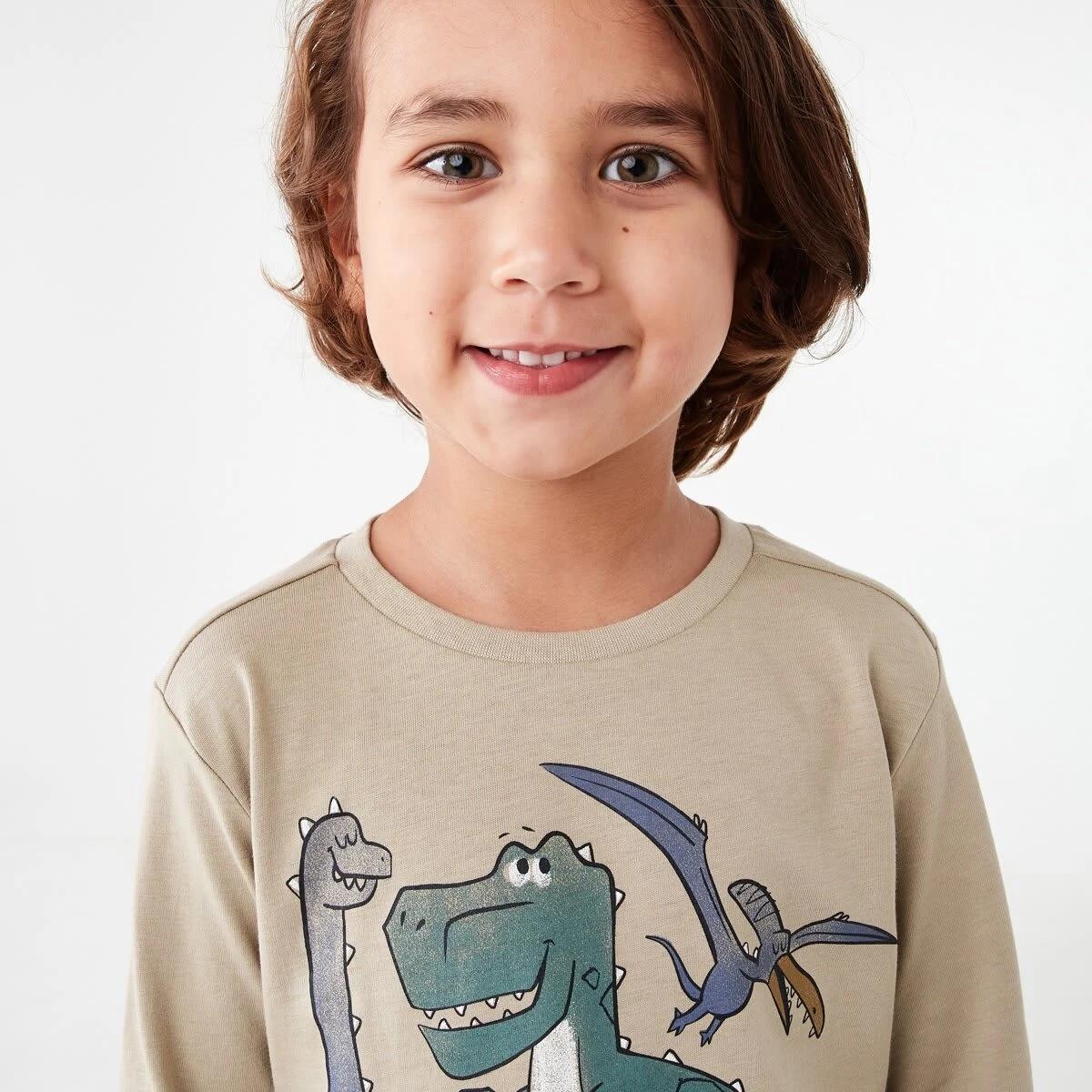 3 Long Sleeve Print T-shirt Bge Dino, 3 of 8