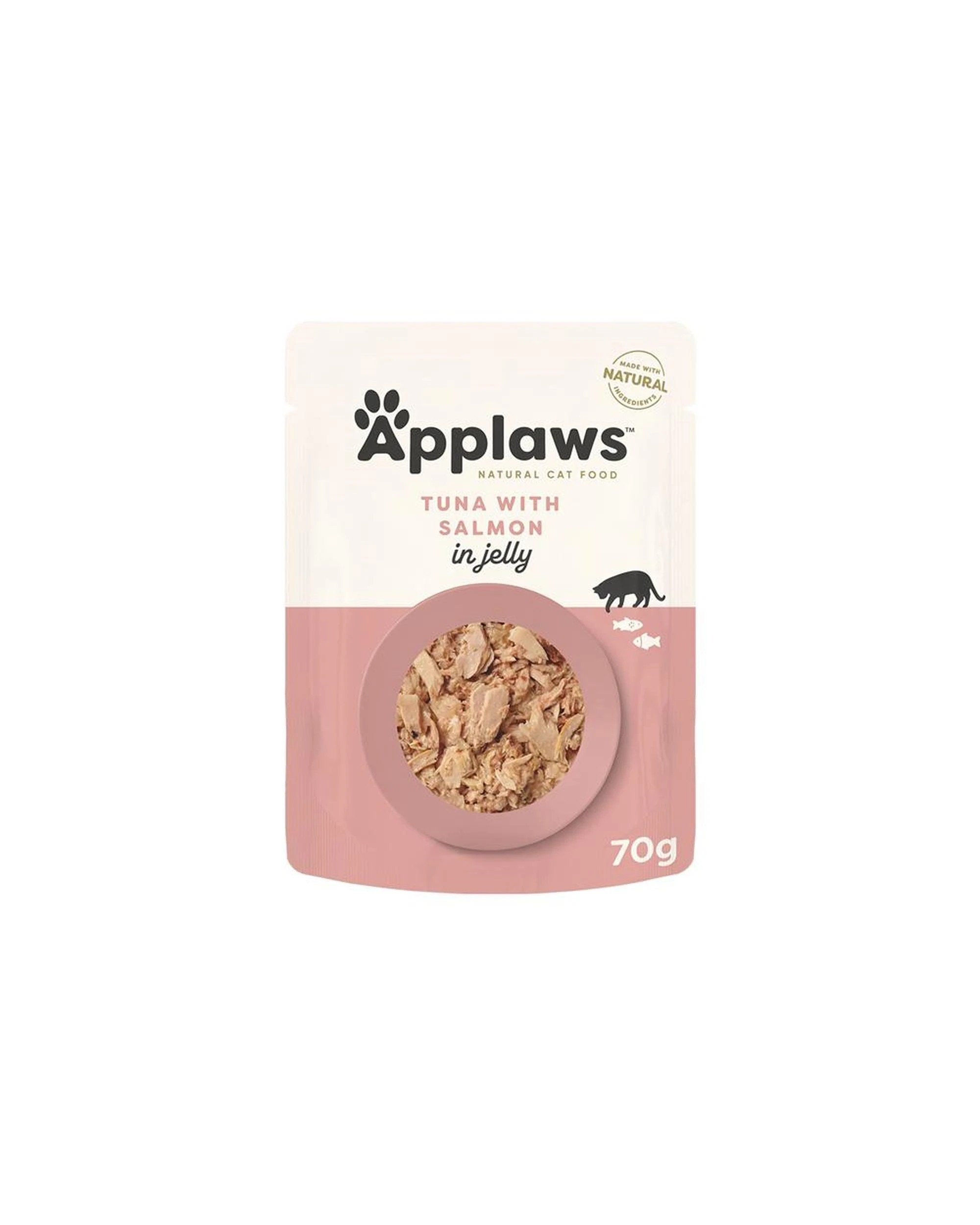 1 Applaws Wet Cat Food Tuna w/ Salmon in Jelly 16 x 70g, 1 of 2
