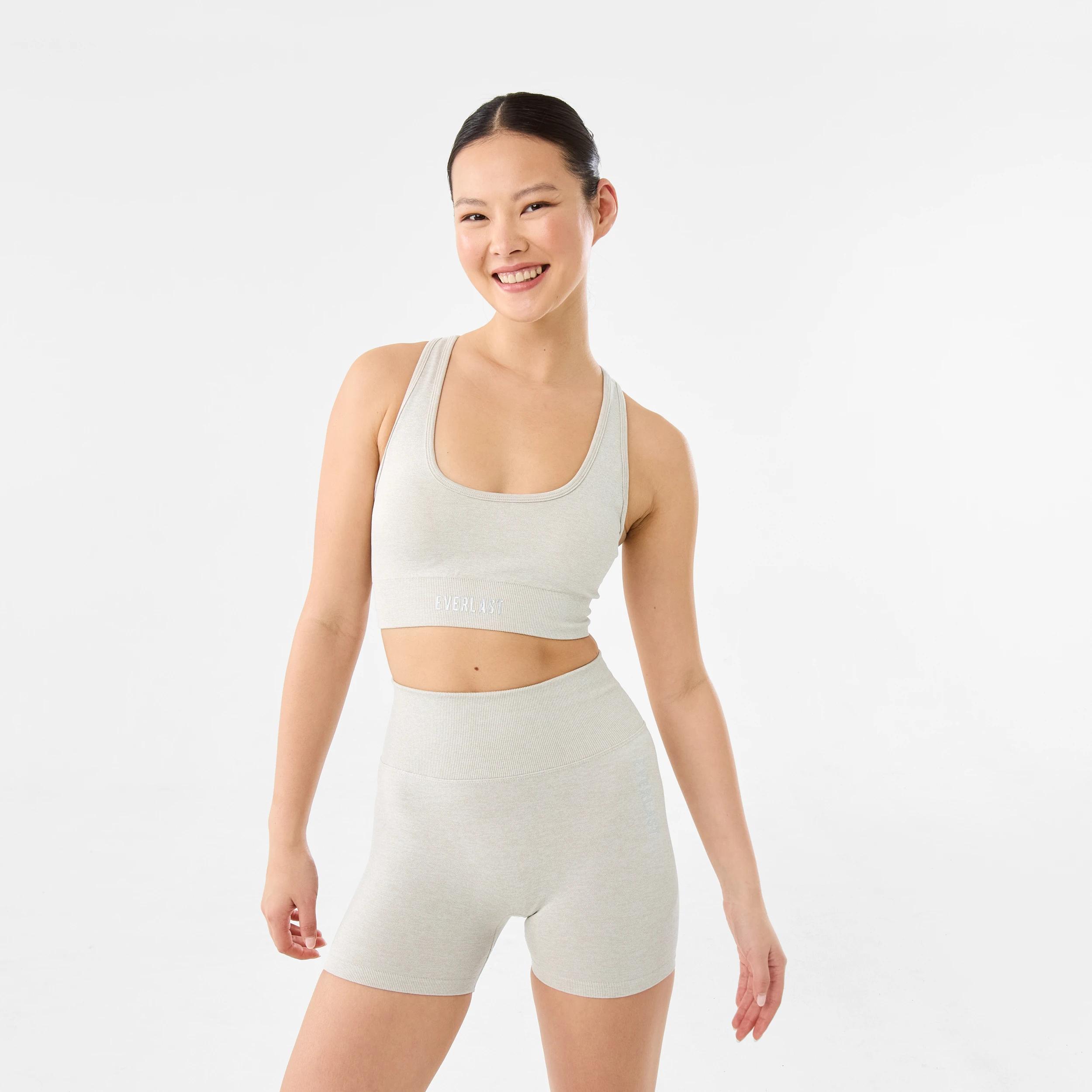 4 Everlast Womens Contour Seamfree Bike Shorts EVERLAST SIMPLE LOGO OAT MARLE, 4 of 7