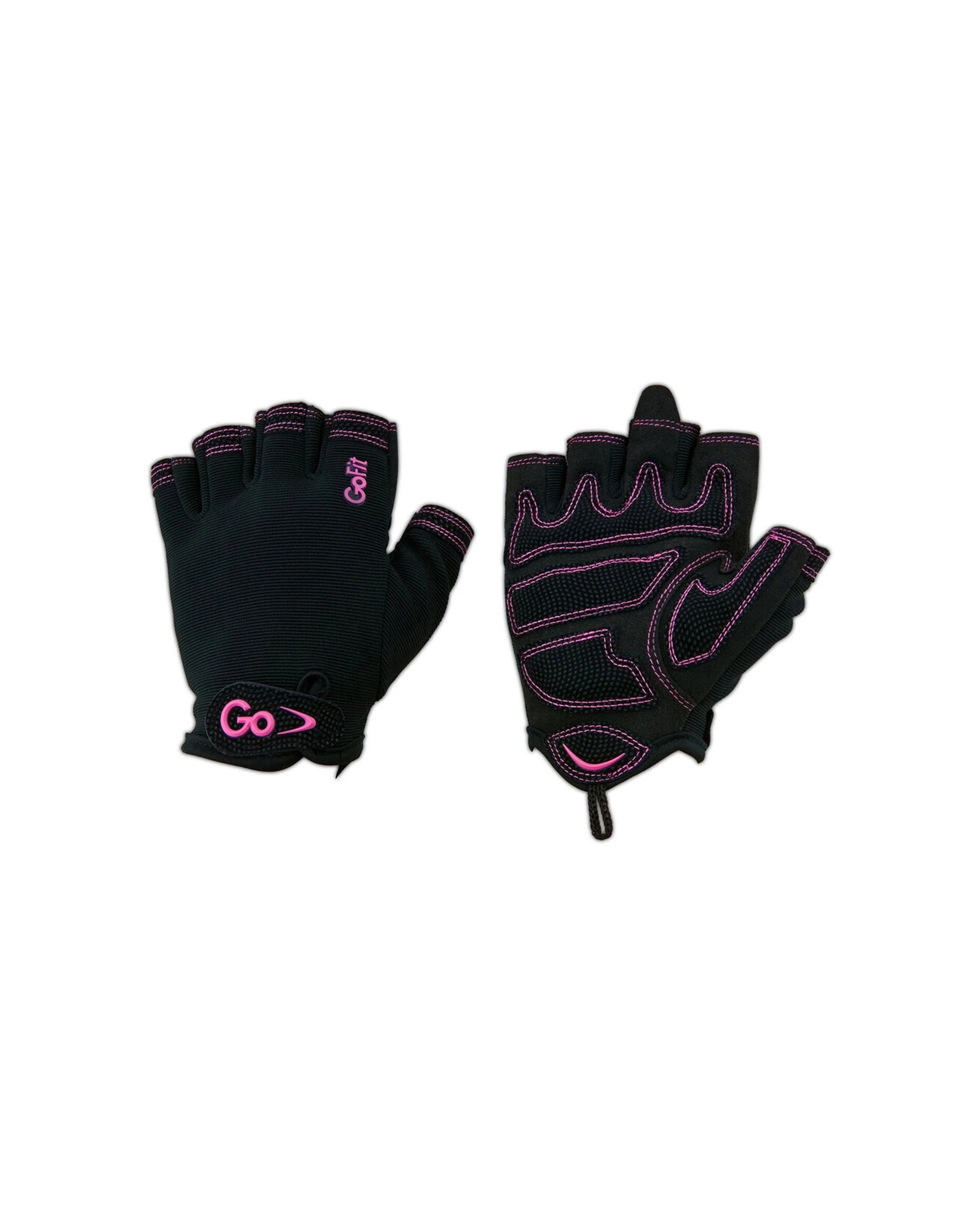 2 GOFIT Womens Cross Training Gloves 2PK Large Ergonomic Palm Gym Workout - Black, 2 of 4