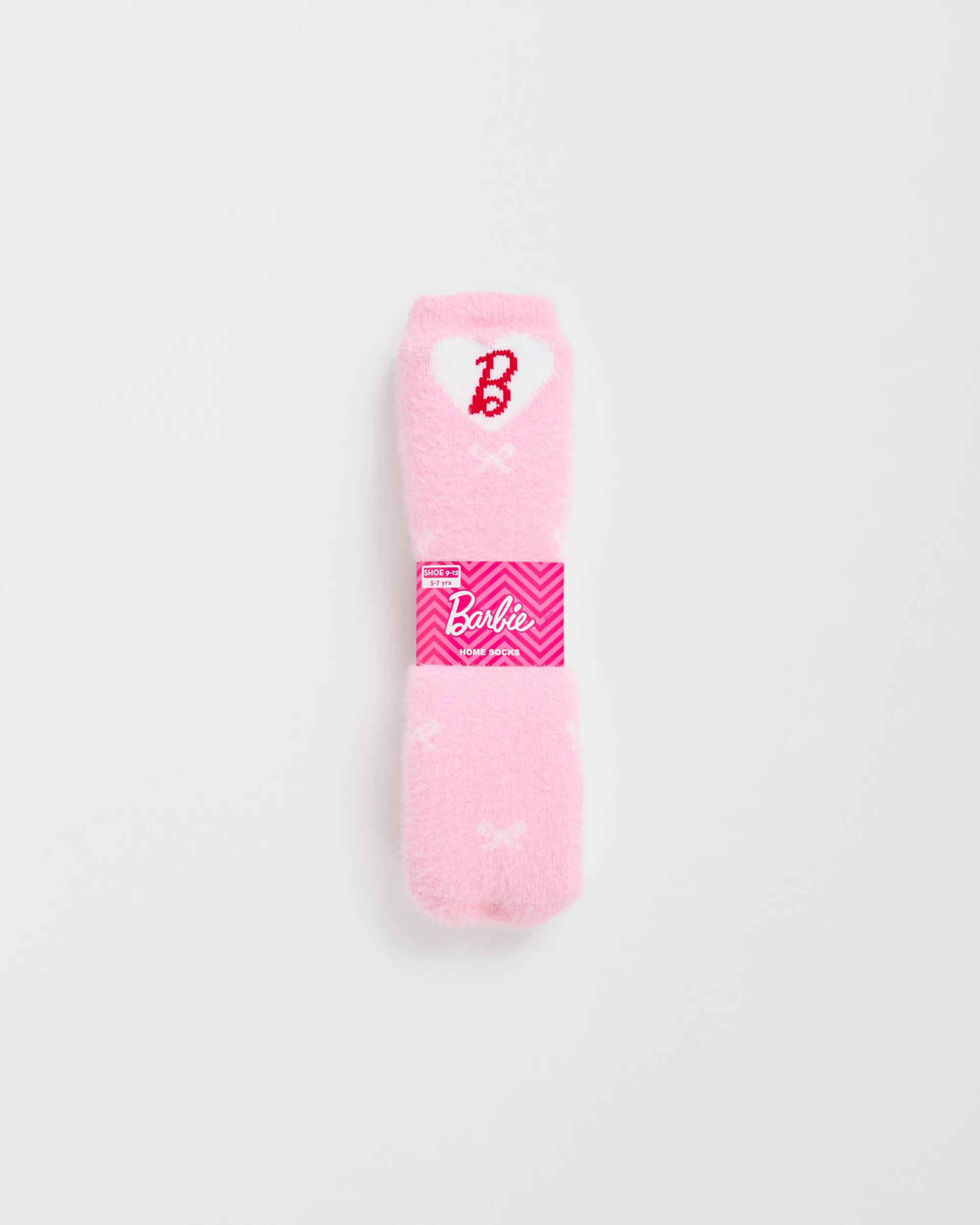 4 Barbie Sherpa Lined Home Socks BARBIE, 4 of 4