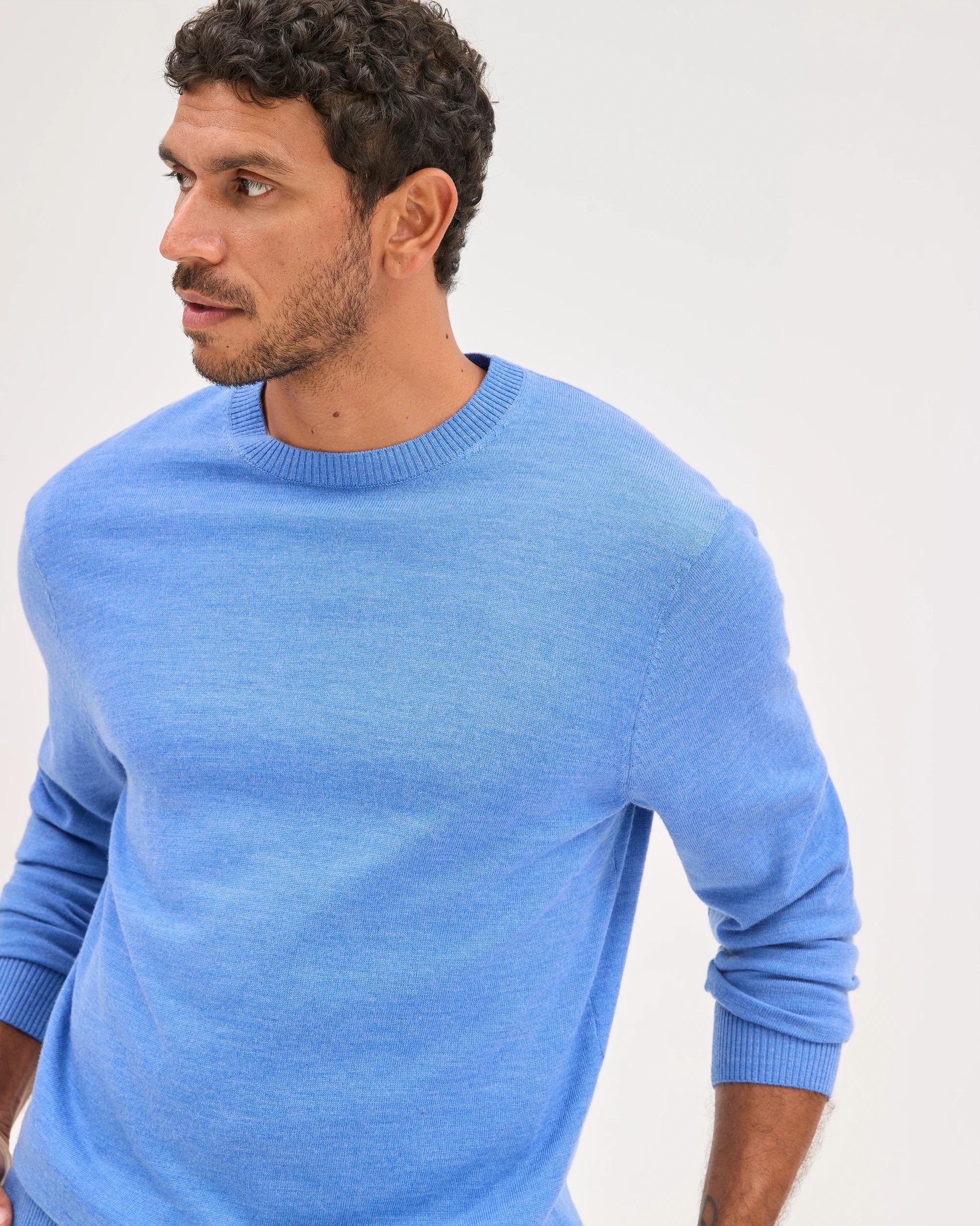 4 Preview Australian Merino Wool Knit Jumper TRUE BLUE, 4 of 6