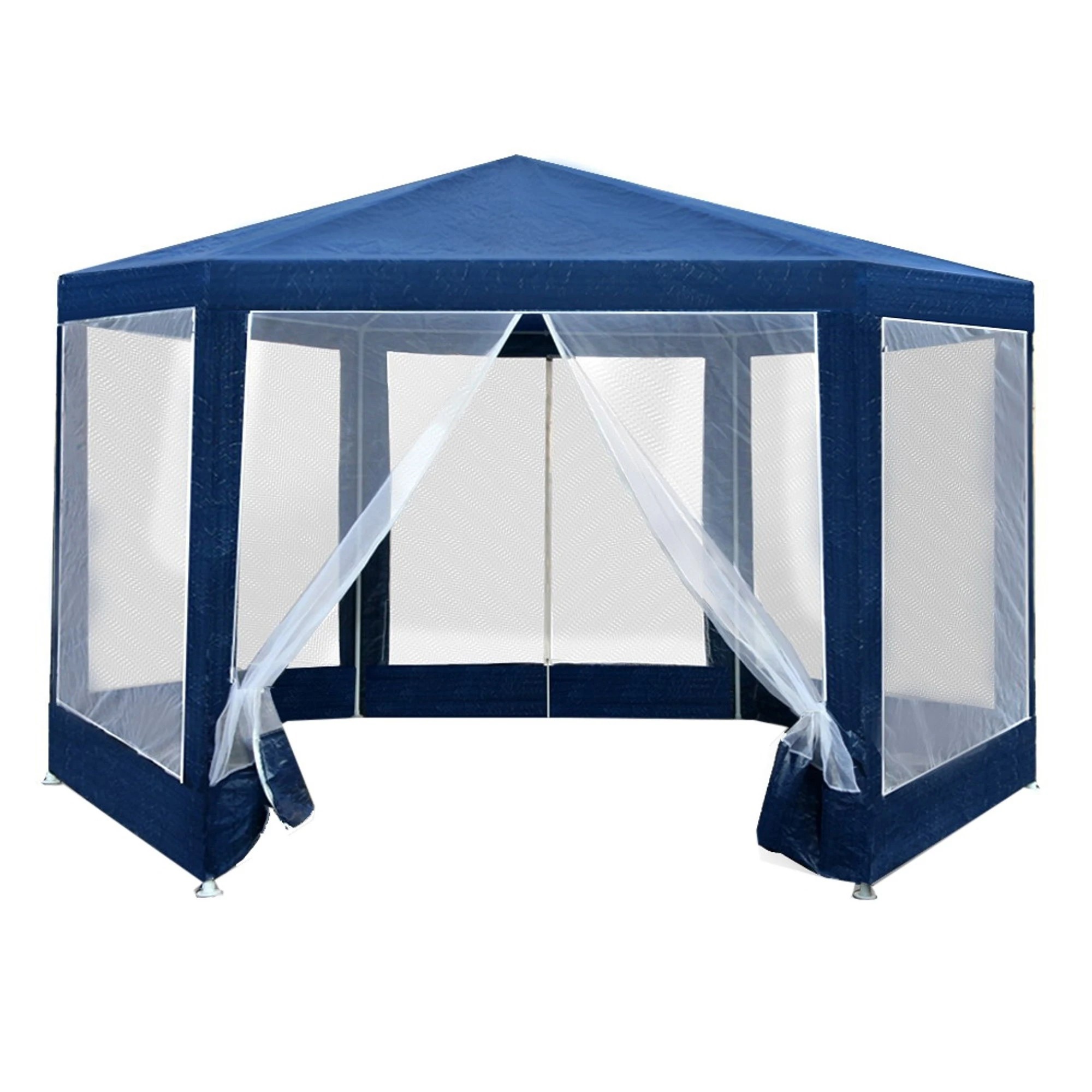1 Instahut GazeboMarquee Wedding Party Tent Outdoor Camping Mesh Wall Canopy Shade - Blue, 1 of 7