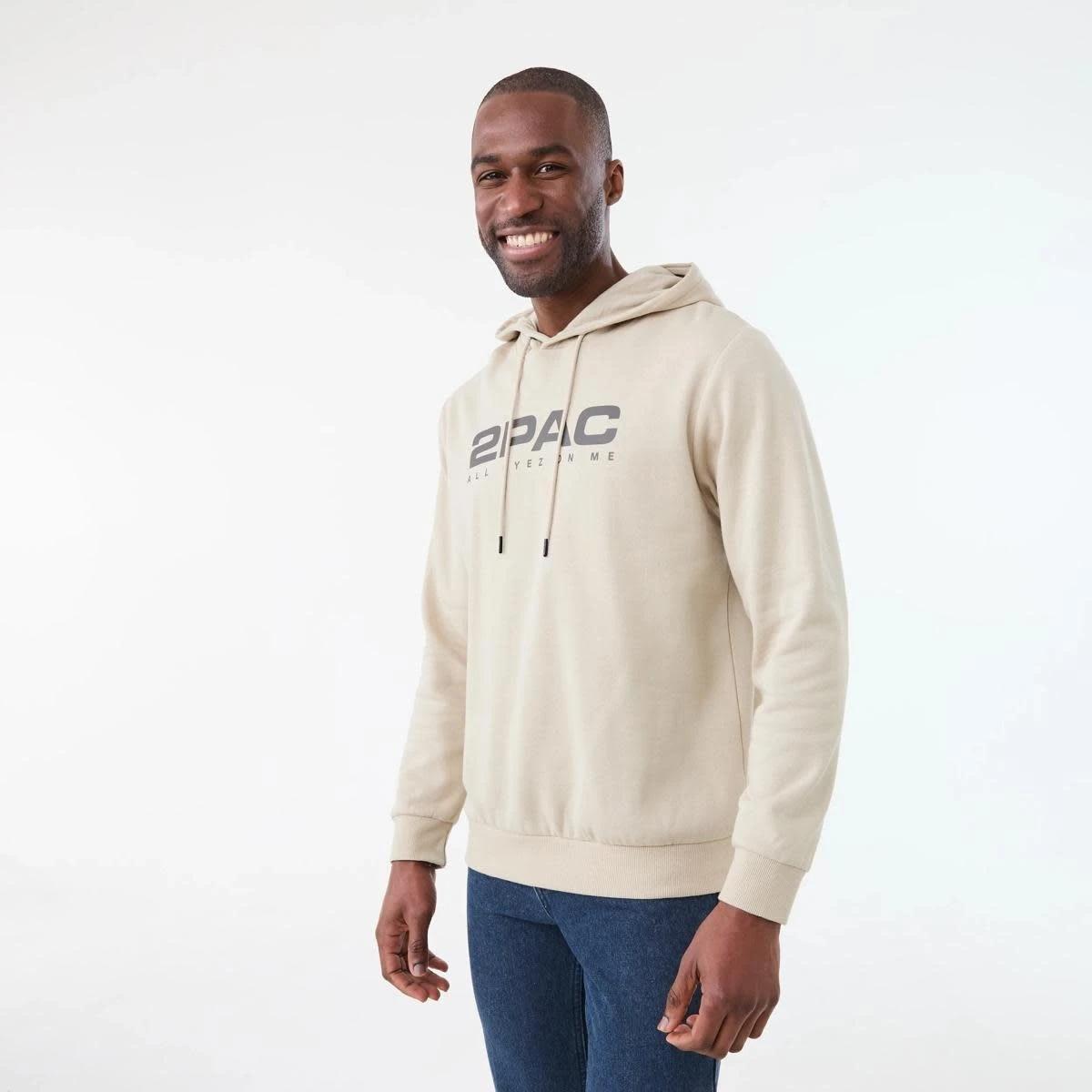 2 Tupac License Hoodie NEUTRAL, 2 of 6