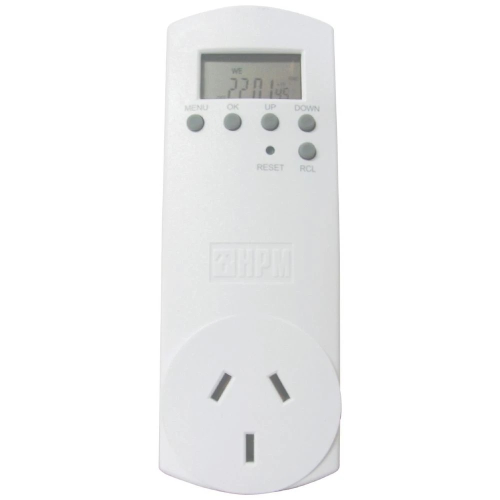 1 HPM 24-Hour Compact Digital Timer Double Pole, 1 of 2