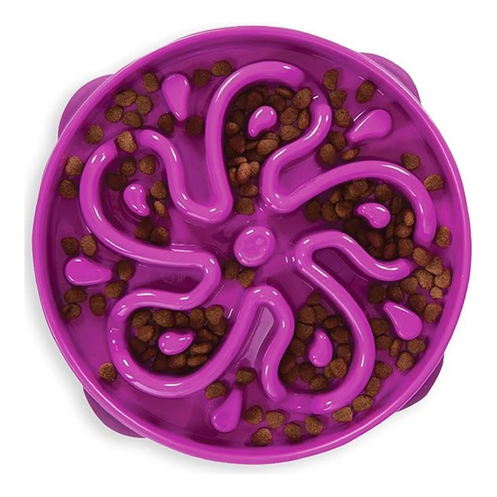 1 Outward Hound Fun Feeder Slo Bowl For Dogs - Purple 1 X Regular, 1 of 1