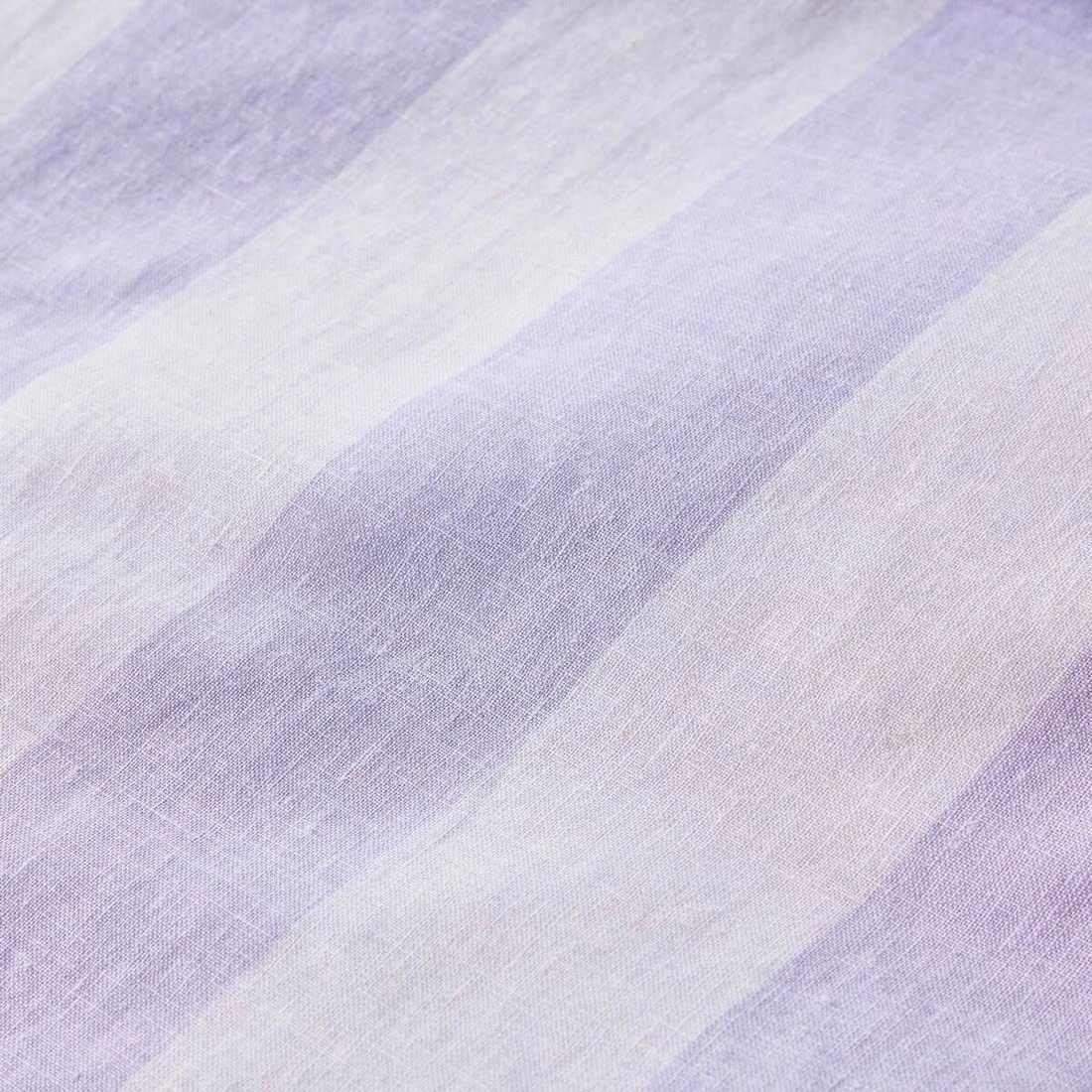 6 Stripe Linen Cotton Quilt Cover Set - Queen Bed, Lilac, 6 of 7