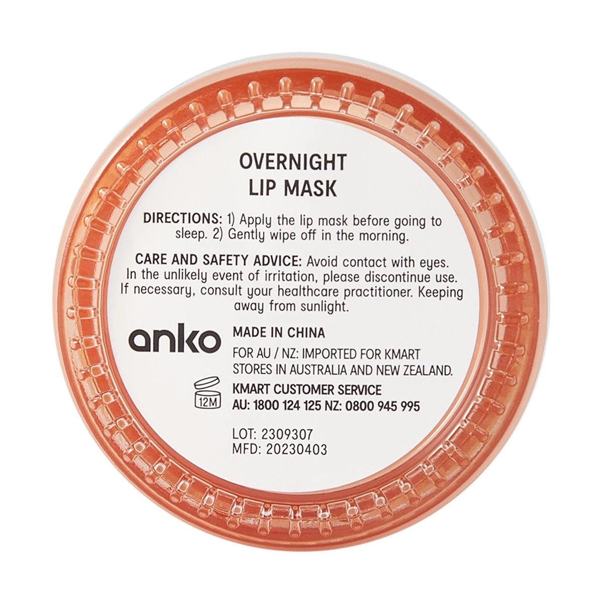 6 Overnight Lip Mask 20ml - Peach Extract, 6 of 7