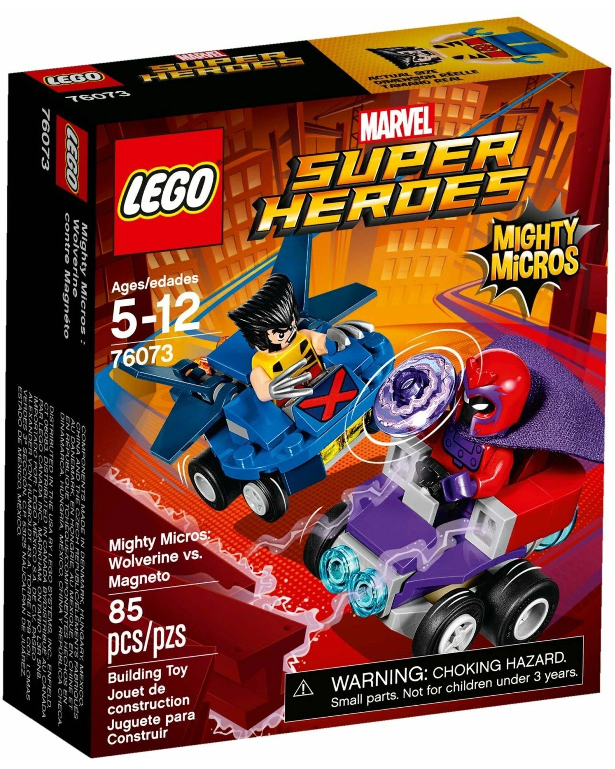 1 LEGO 76073 Marvel Super Heroes Mighty Micros: Wolverine vs. Magneto, 1 of 5