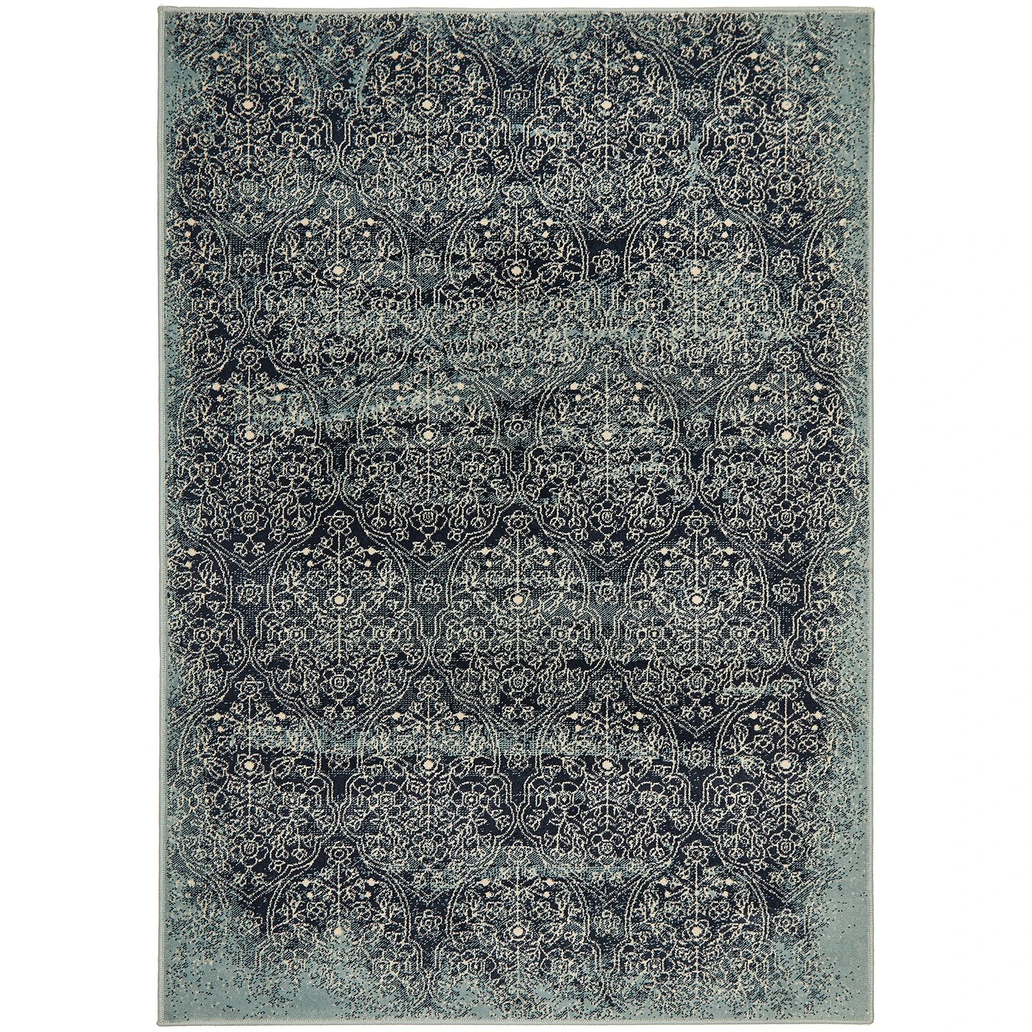 2 Common Ground Rugs Windsor 435 330x240cm - Extra Large Power Loomed Pet Friendly Floor Rug - Blue, 2 of 9