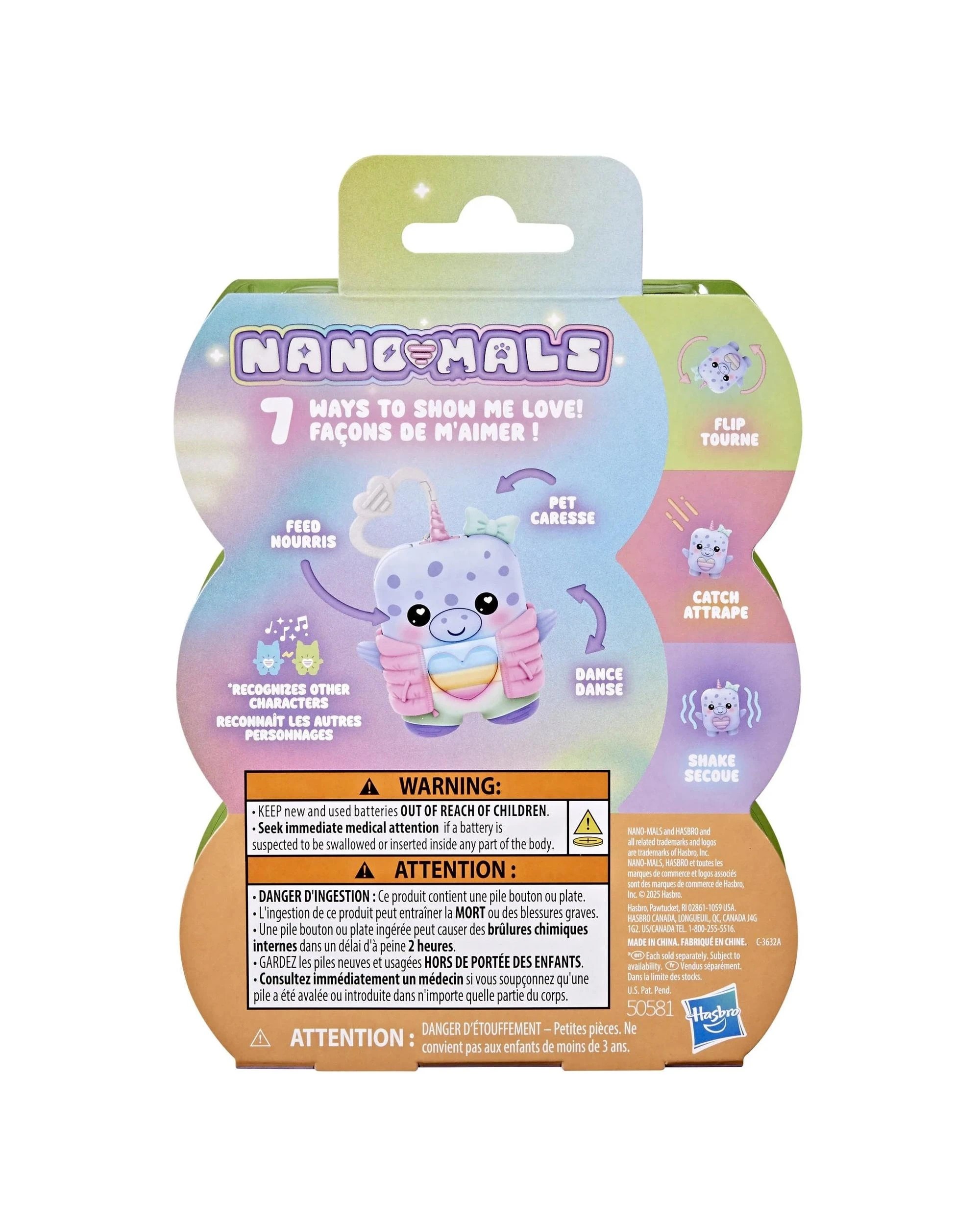 4 Hasbro Nano-Mals Blubby the Narwhal Electronic Fidget Pet, 4 of 6