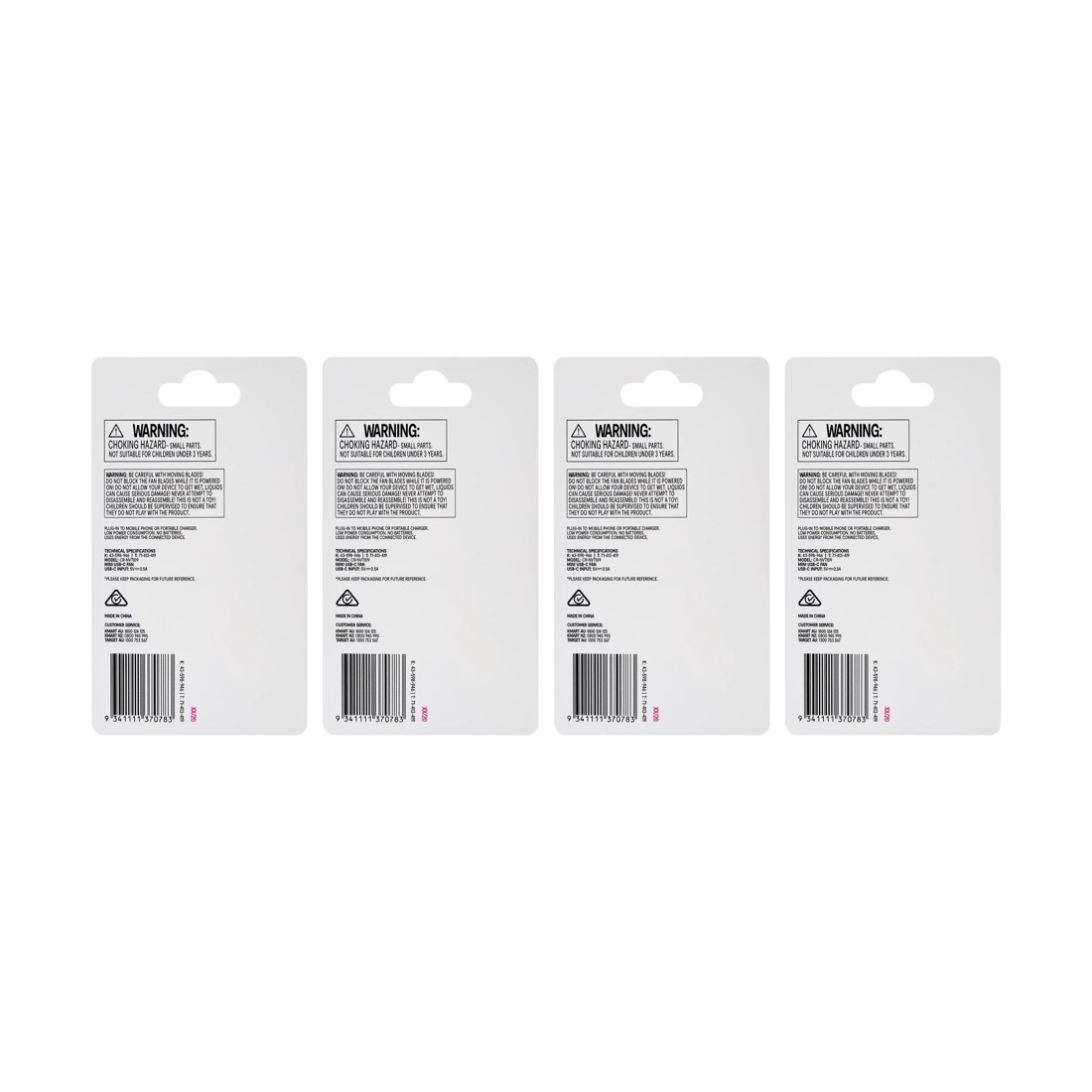 10 USB-C Fan - Assorted, 10 of 10