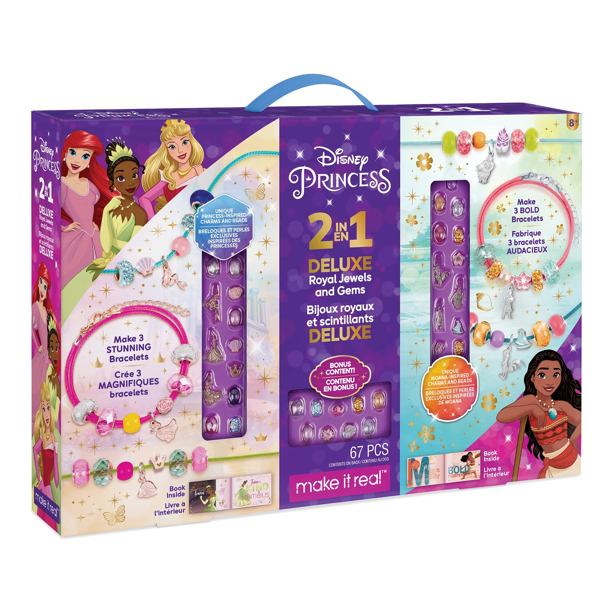 1 Make It Real 2 In 1 Disney Princess Deluxe Royal Jewels and Gems - Multi, 1 of 9