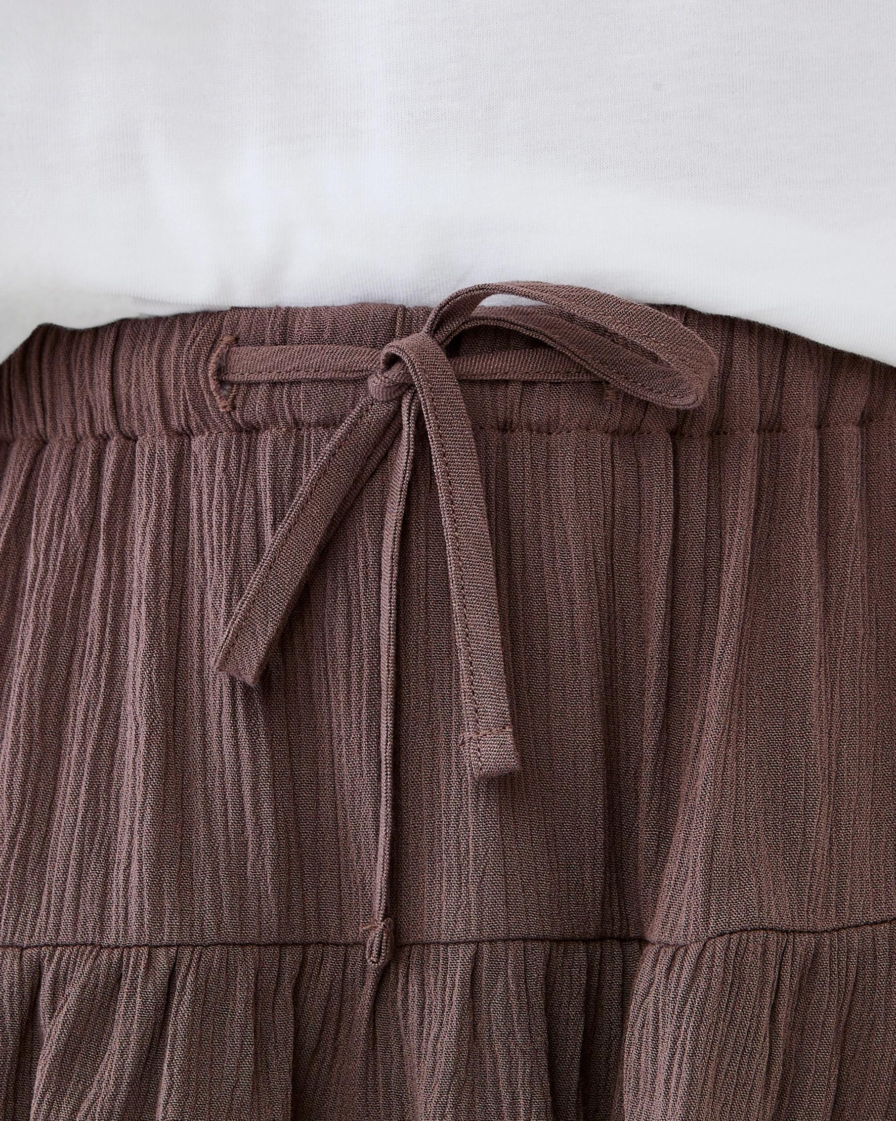 3 Crinkle Tiered Rara Skort Brn Coffee, 3 of 6