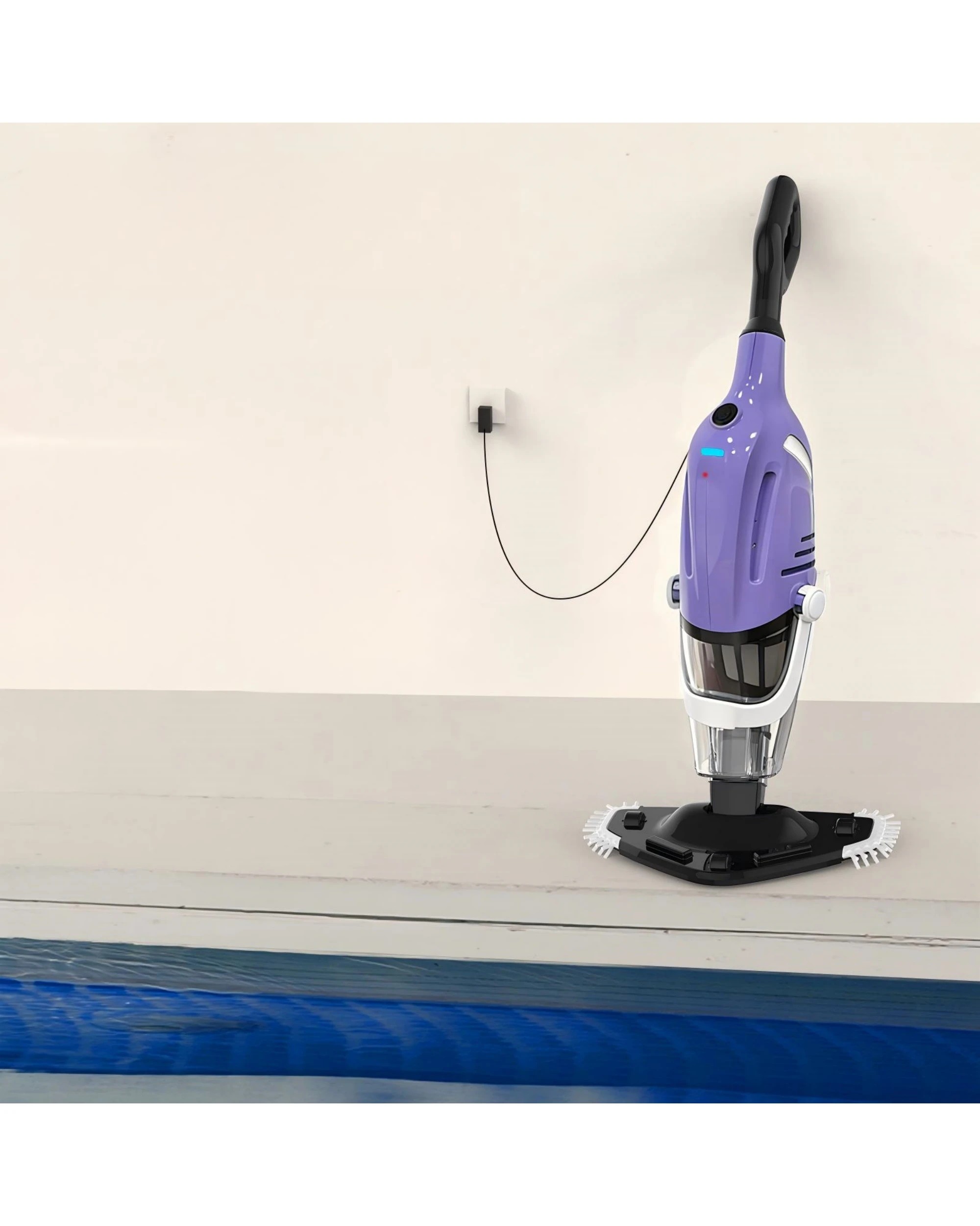 4 Advwin Cordless Pool Vacuum with Telescopic Pole - Purple, 4 of 8