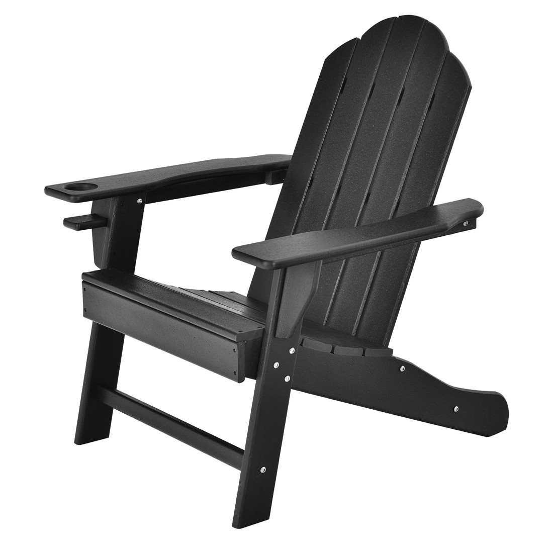 1 Costway Outdoor Chair Adirondack Beach Chair Sun Lounge Patio Furniture, 1 of 2