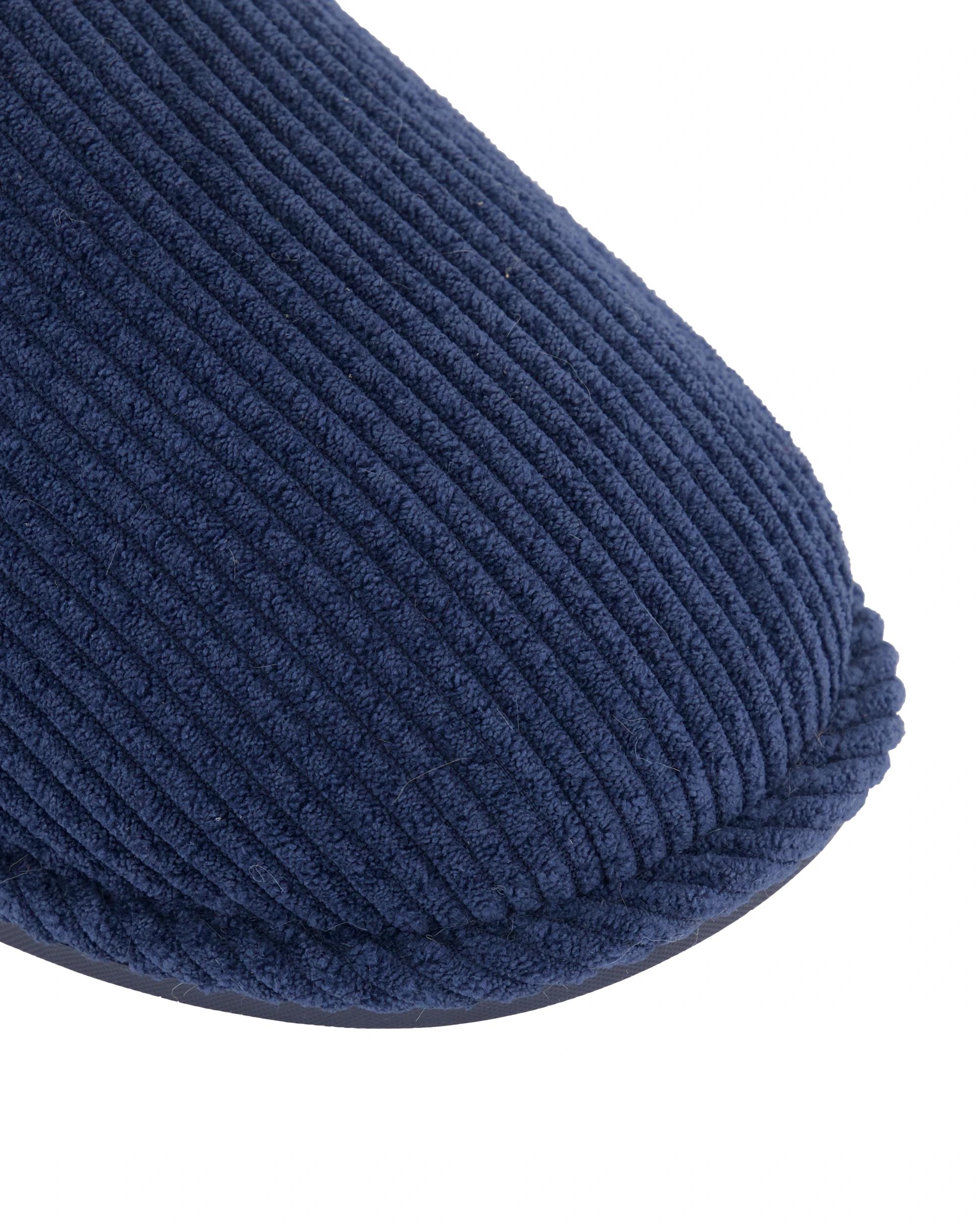 3 Velour Corduroy Scuffs Navy, 3 of 3